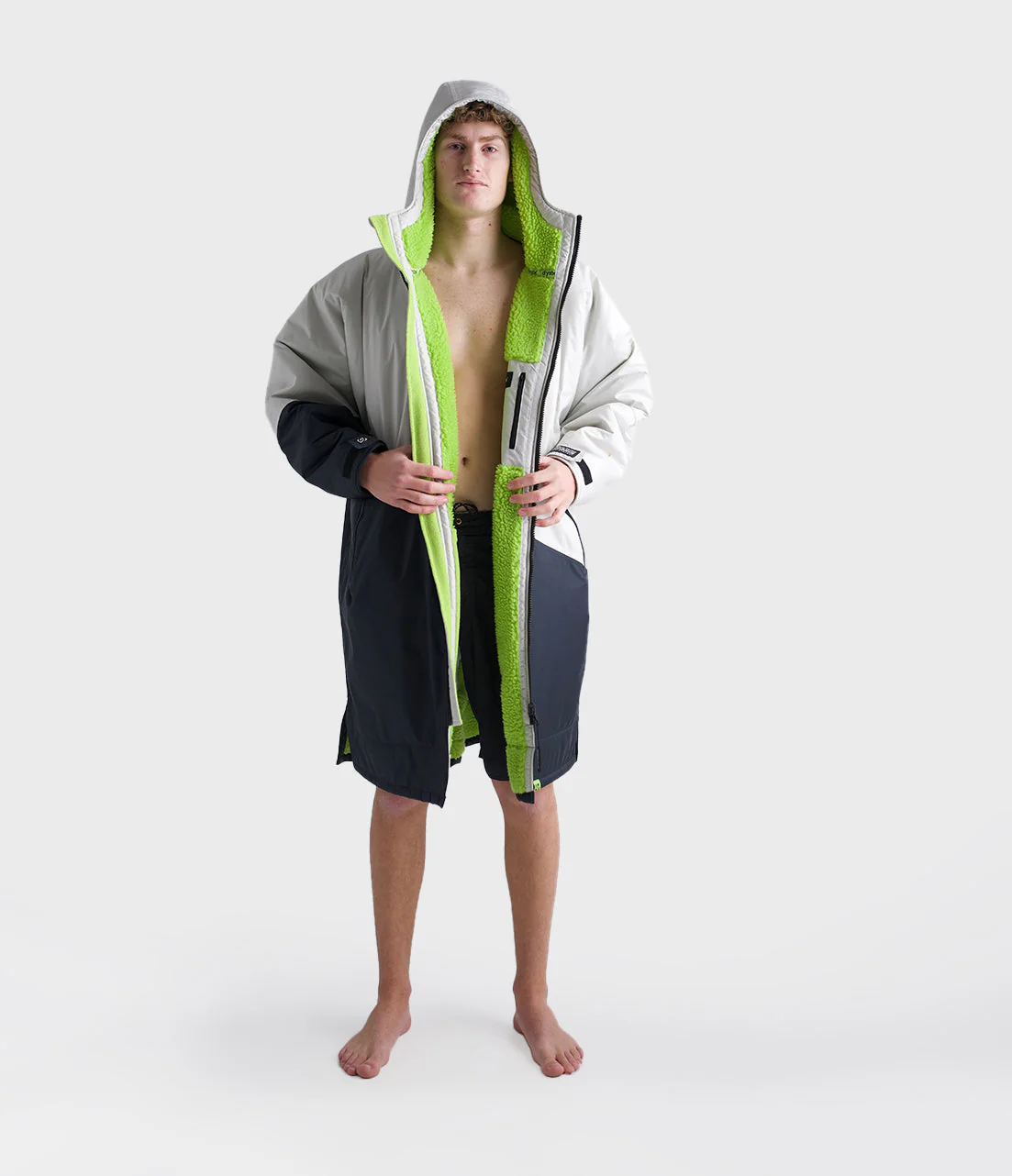 Anthracite Lime Advance Adults Changing Robe - Image 4