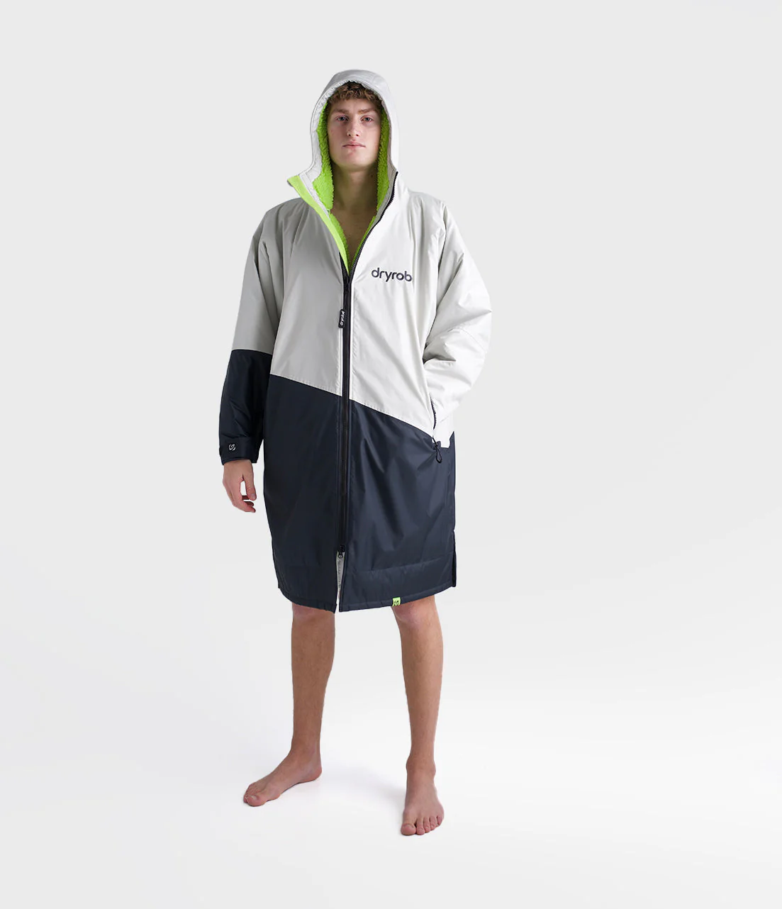 Anthracite Lime Advance Adults Changing Robe - Image 5