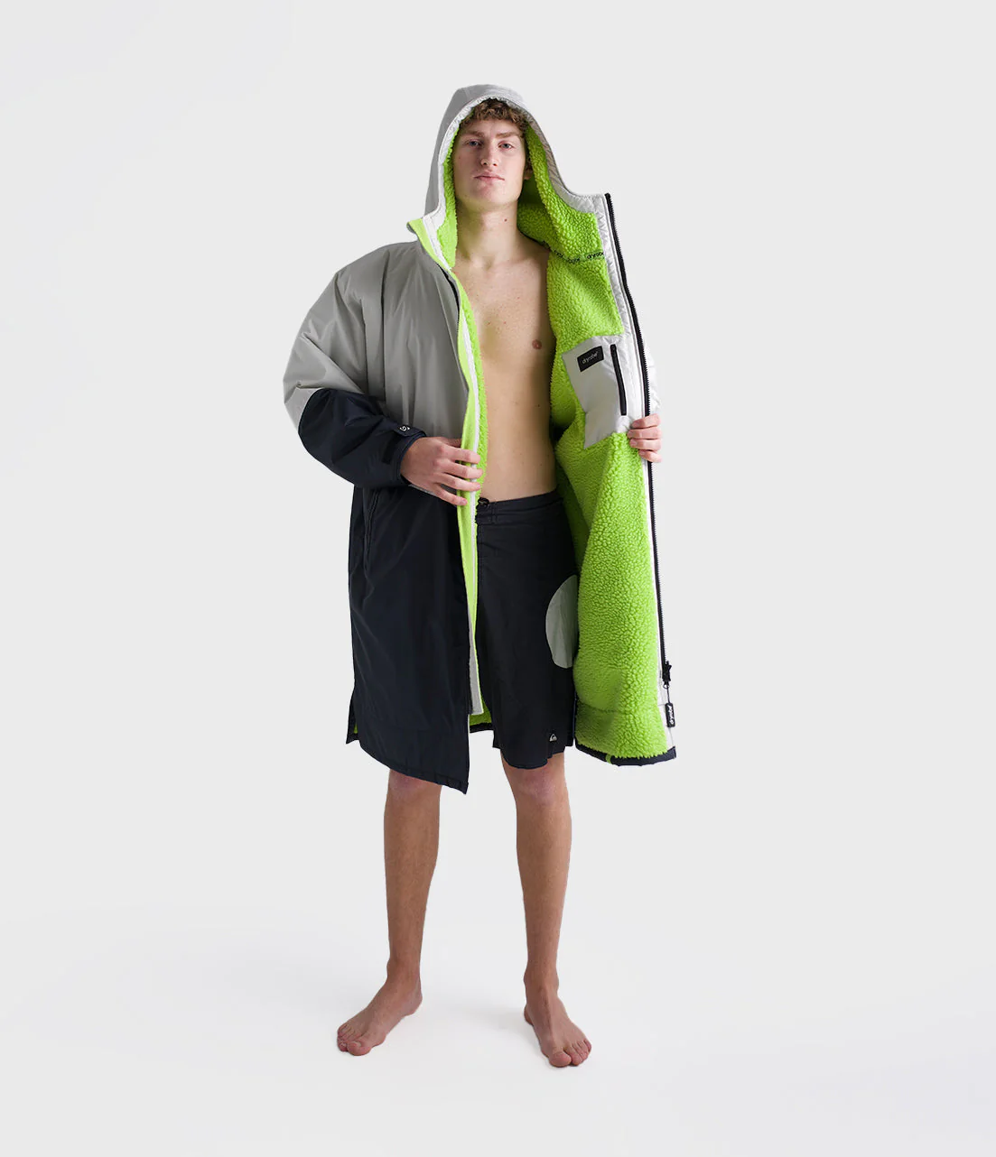 Anthracite Lime Advance Adults Changing Robe - Image 7