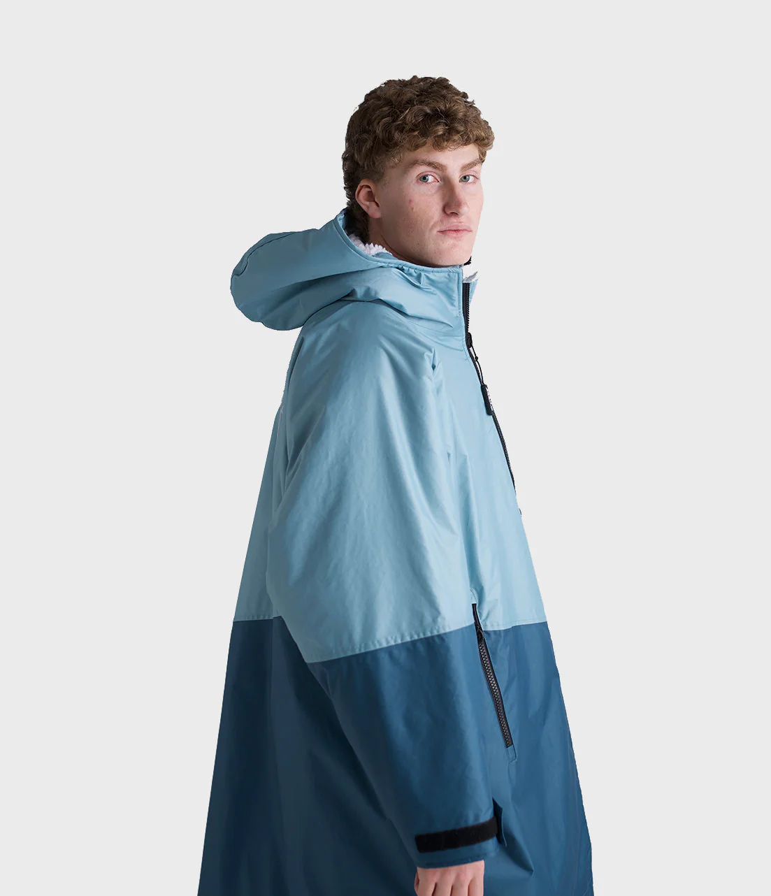 Blue Light Grey Advance Adults Changing Robe - Image 15