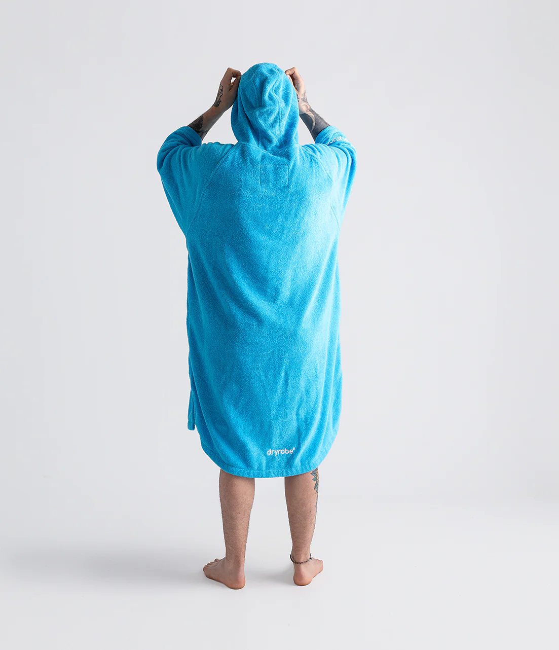 Blue Organic Towel Changing Robe - Image 6