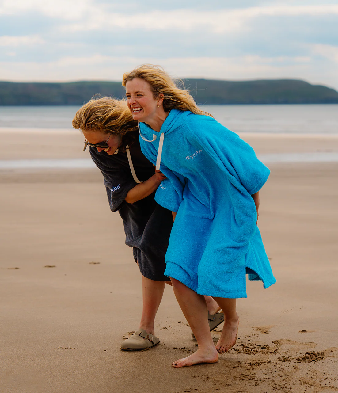 Blue Organic Towel Changing Robe - Image 8