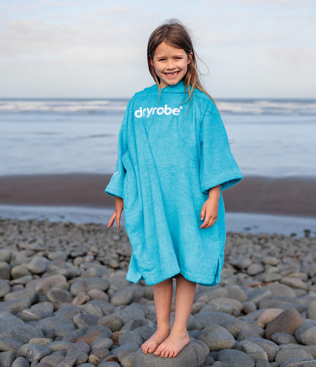 Blue Kids Organic Towel Changing Robe - Image 7