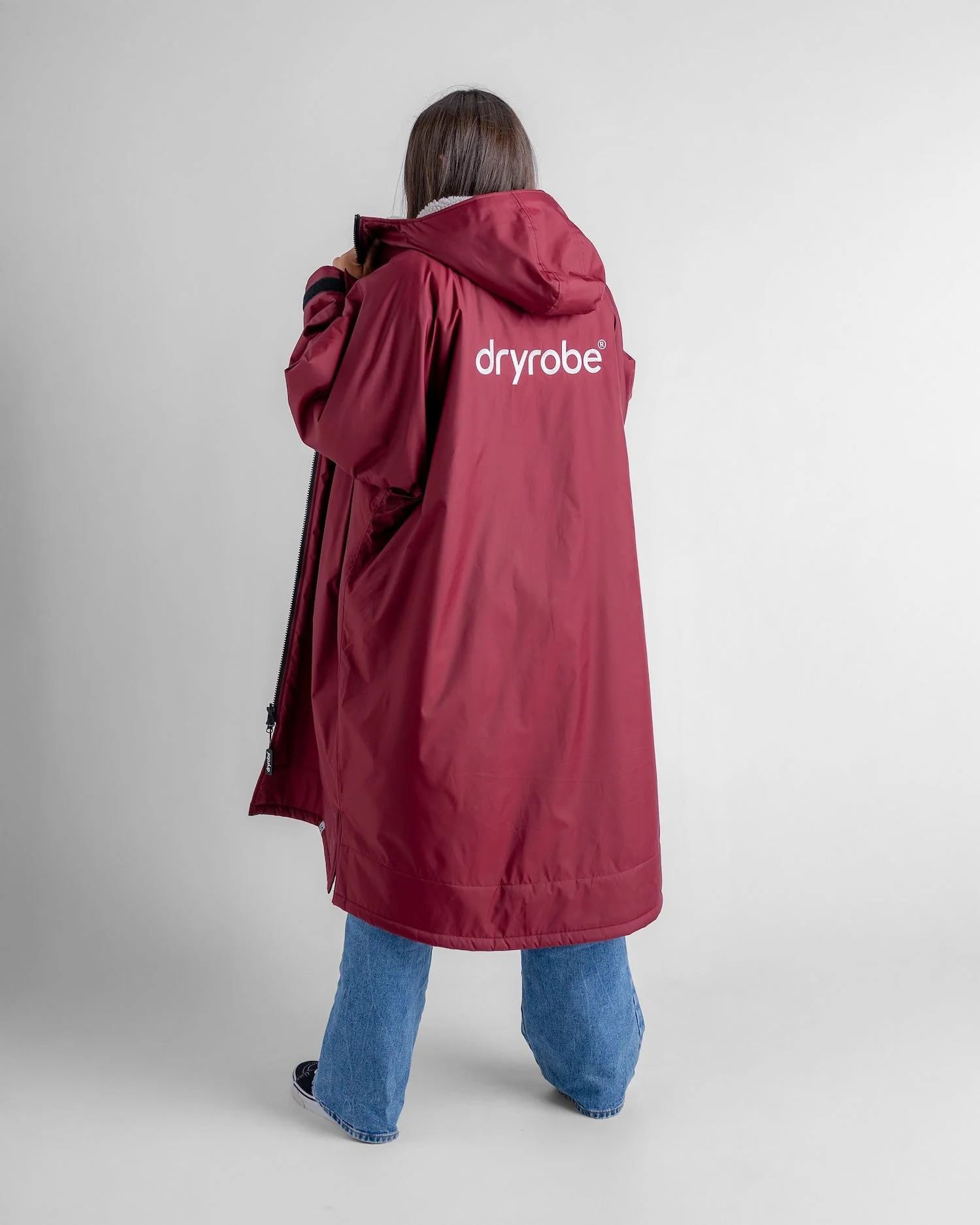 Burgundy Grey Advance Changing Robe - Image 12