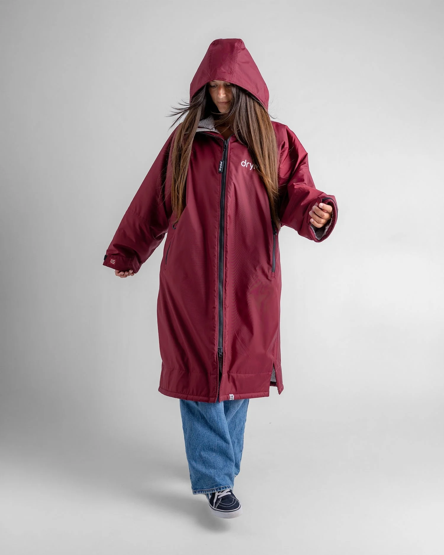 Burgundy Grey Advance Changing Robe - Image 14