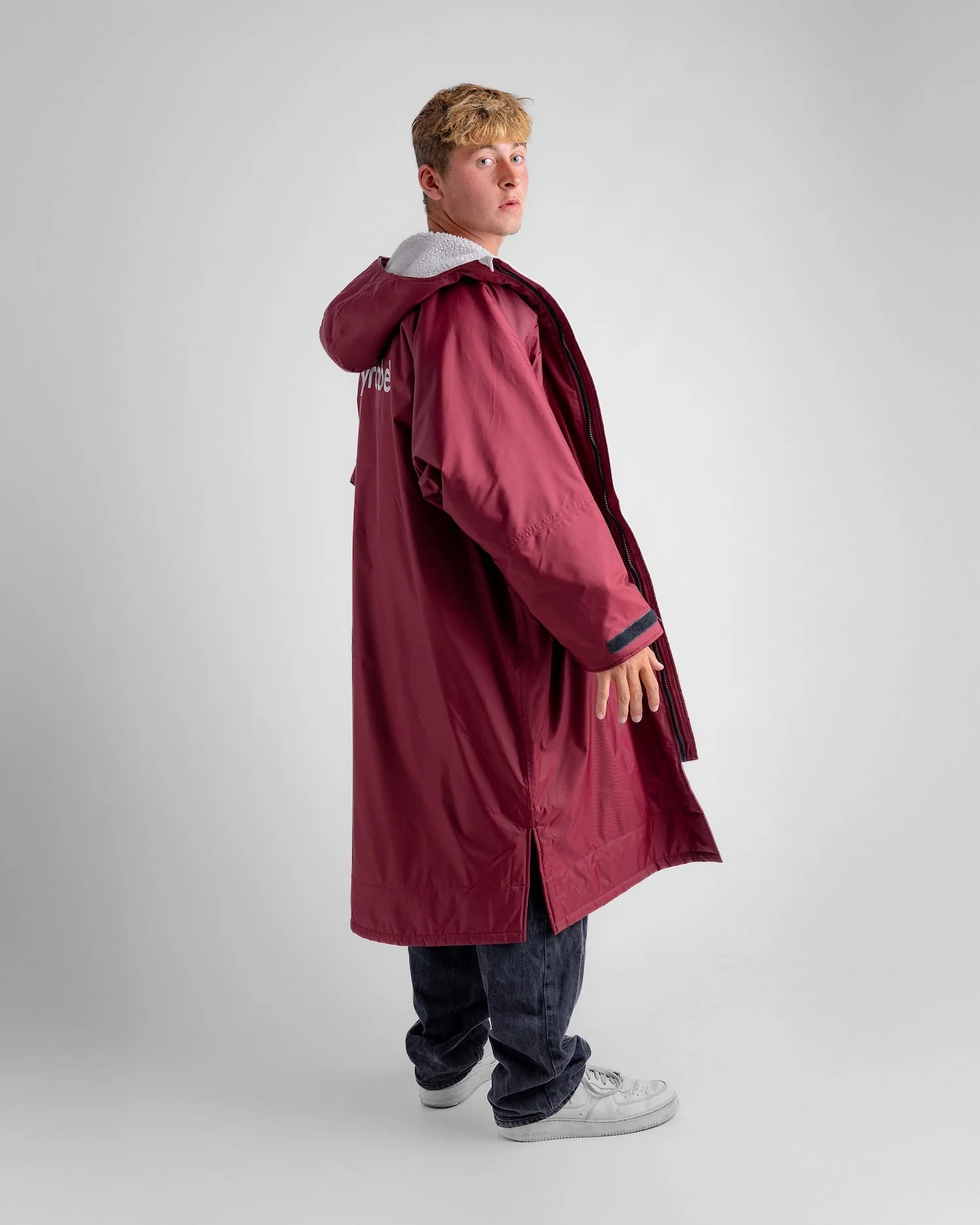 Burgundy Grey Advance Changing Robe - Image 18