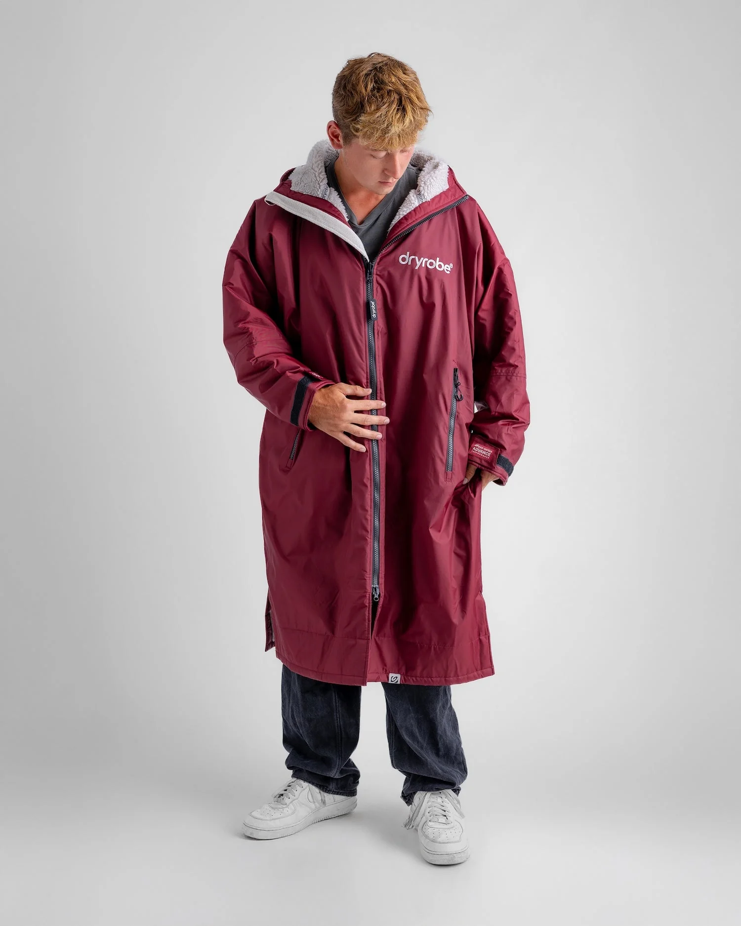 Burgundy Grey Advance Changing Robe - Image 19