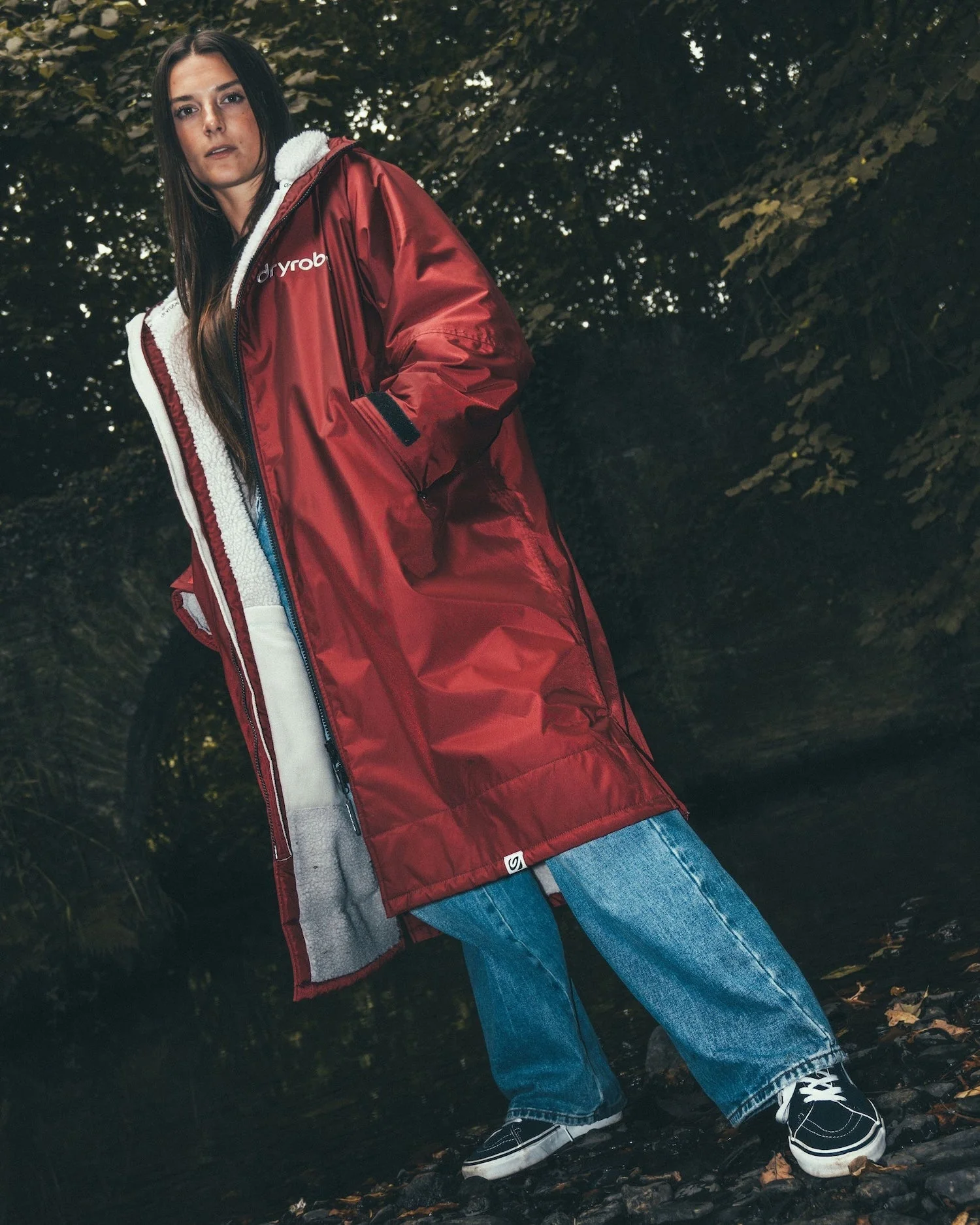 Burgundy Grey Advance Changing Robe - Image 3