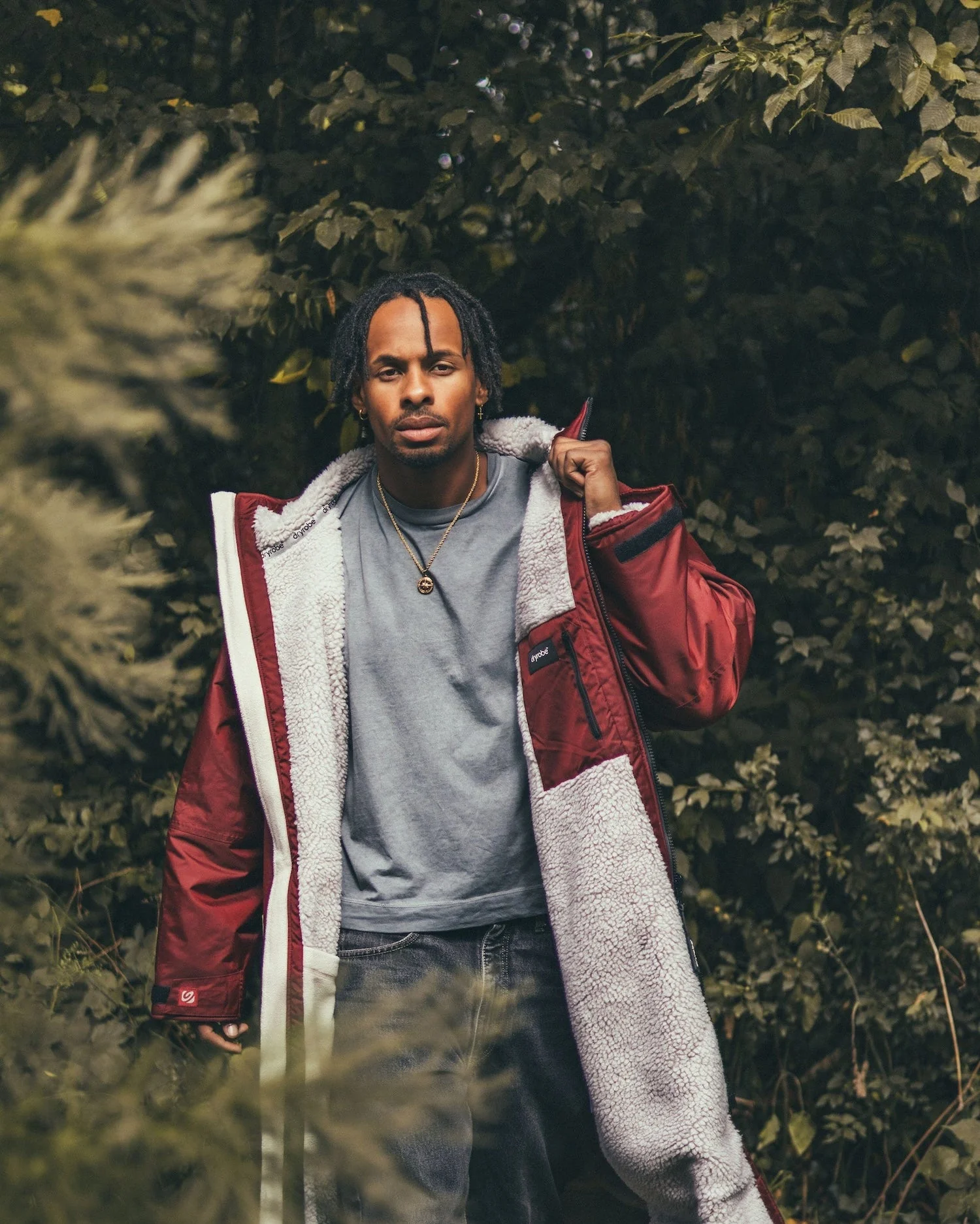 Burgundy Grey Advance Changing Robe - Image 6