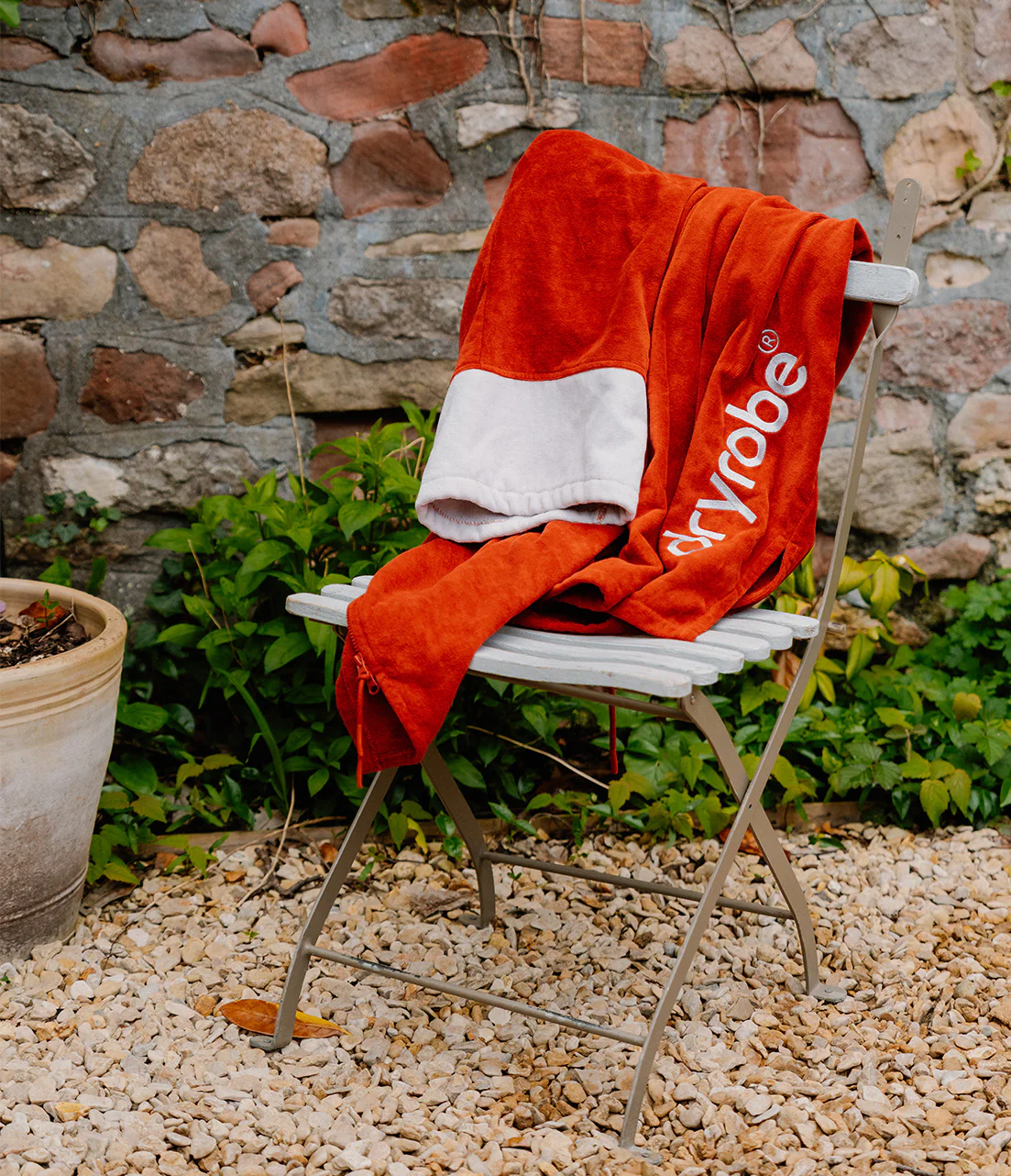 Burnt Orange Full-Zip Organic Towel Robe - Image 10