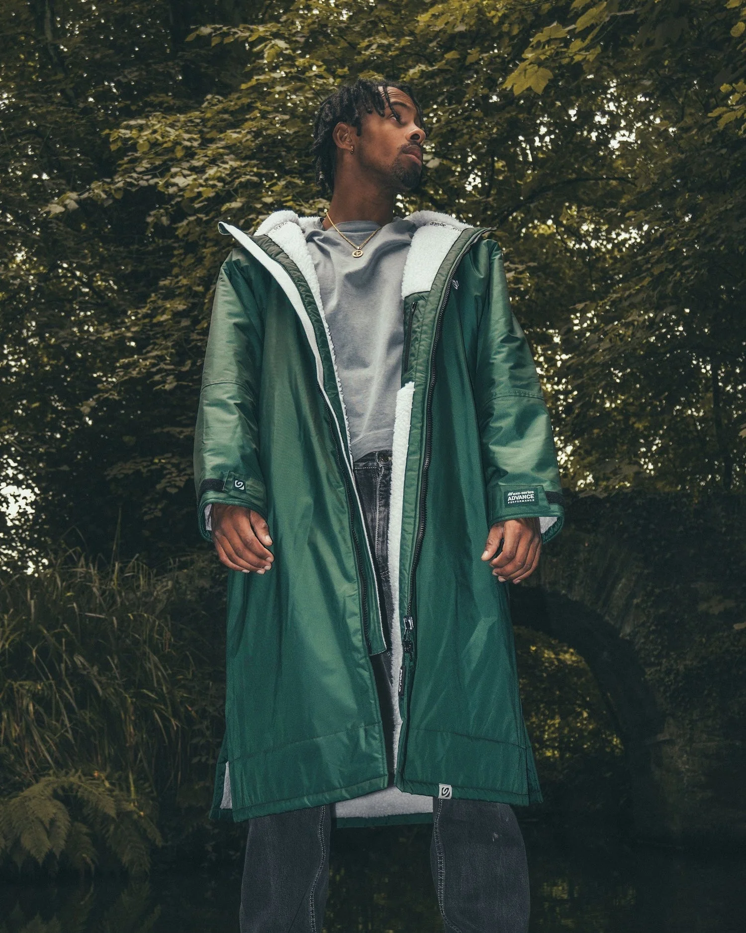 Dark Green Grey Advance Changing Robe - Image 4
