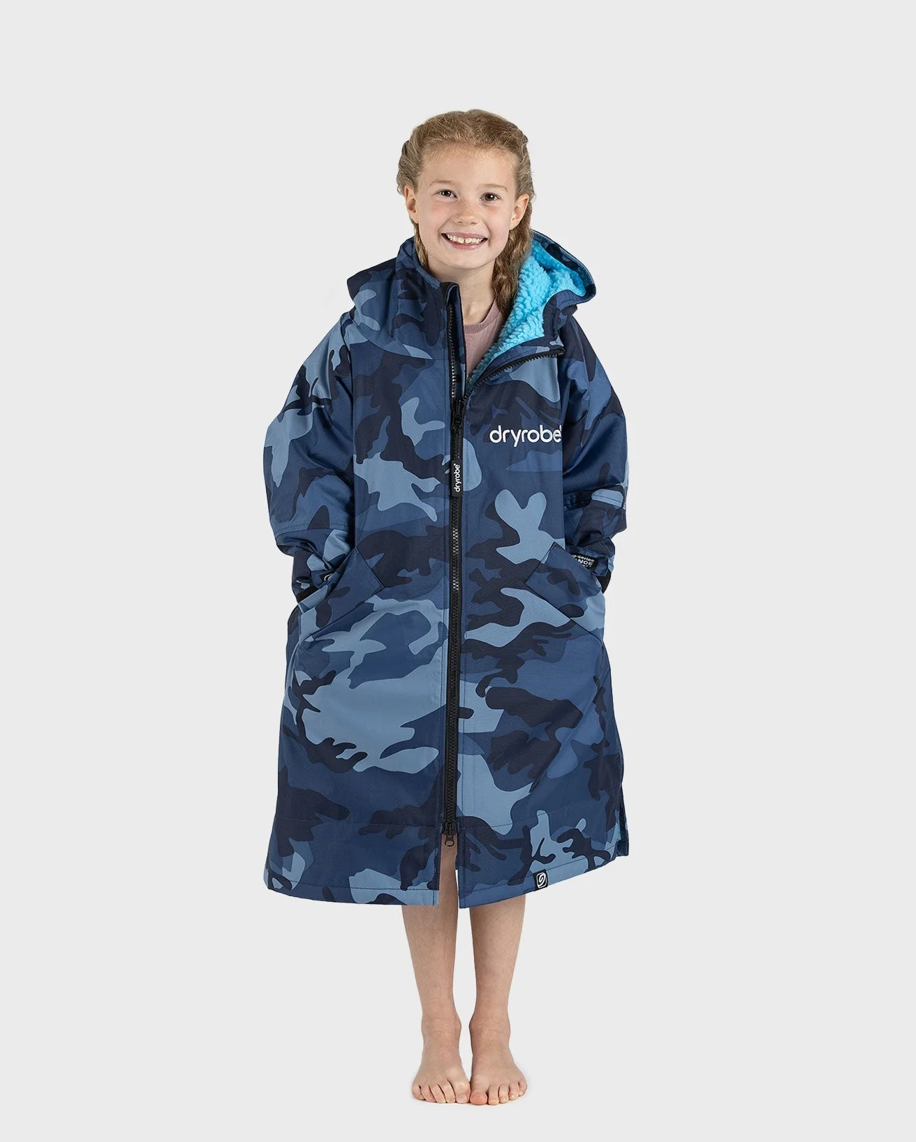 Blue Camo Blue Kids Advance Changing Robe - Image 10