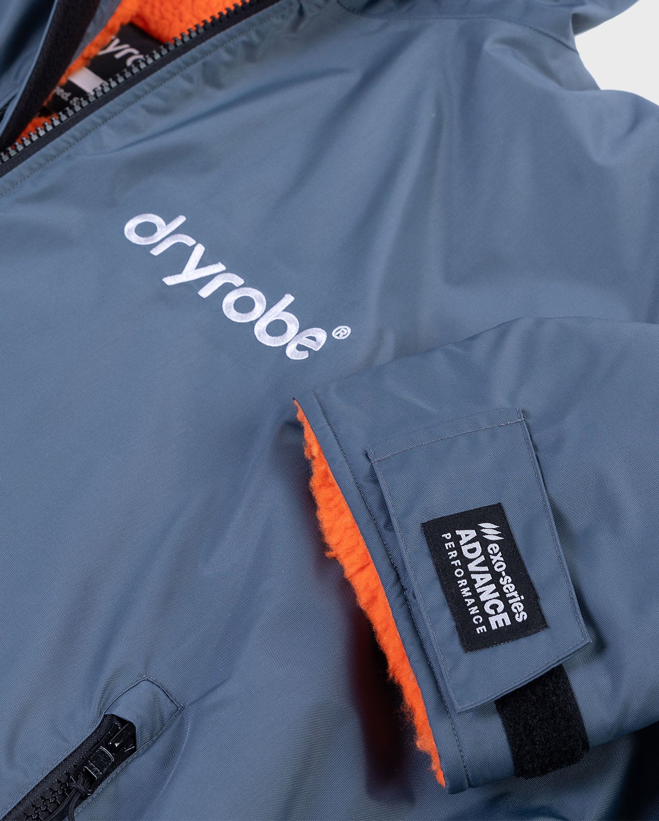 Dark Grey Orange Kids Advance Changing Robe - Image 9
