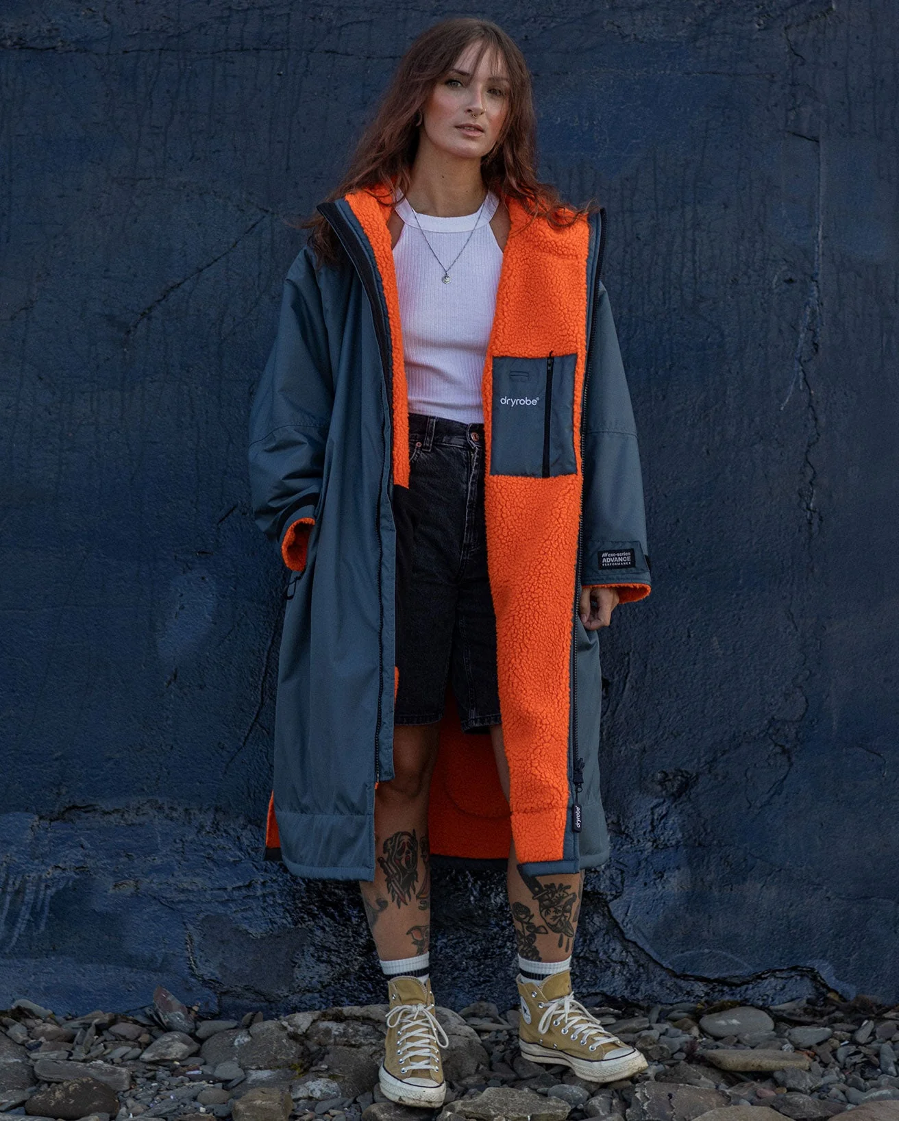 Dark Grey Orange Advance Changing Robe - Image 14