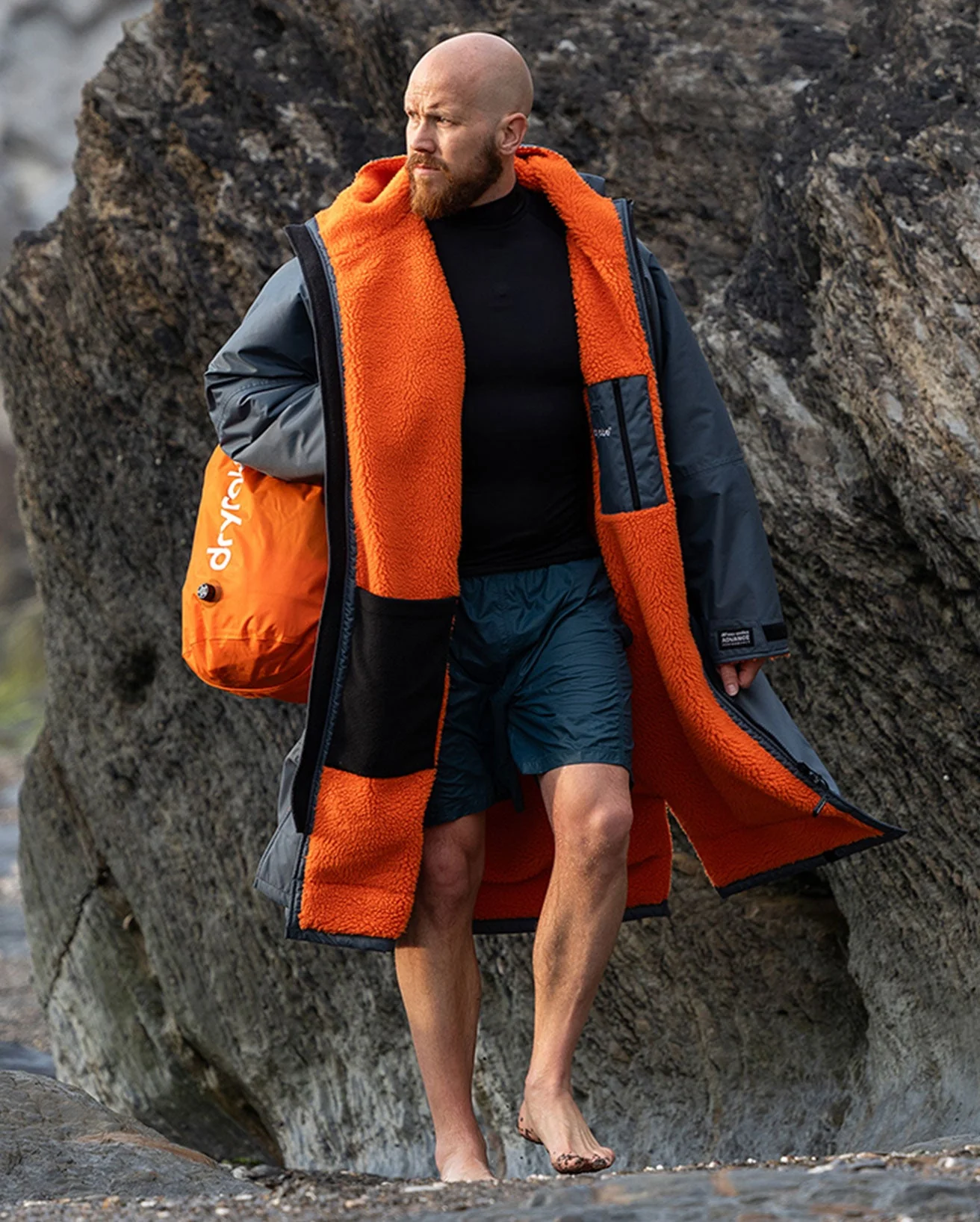 Dark Grey Orange Advance Changing Robe - Image 5