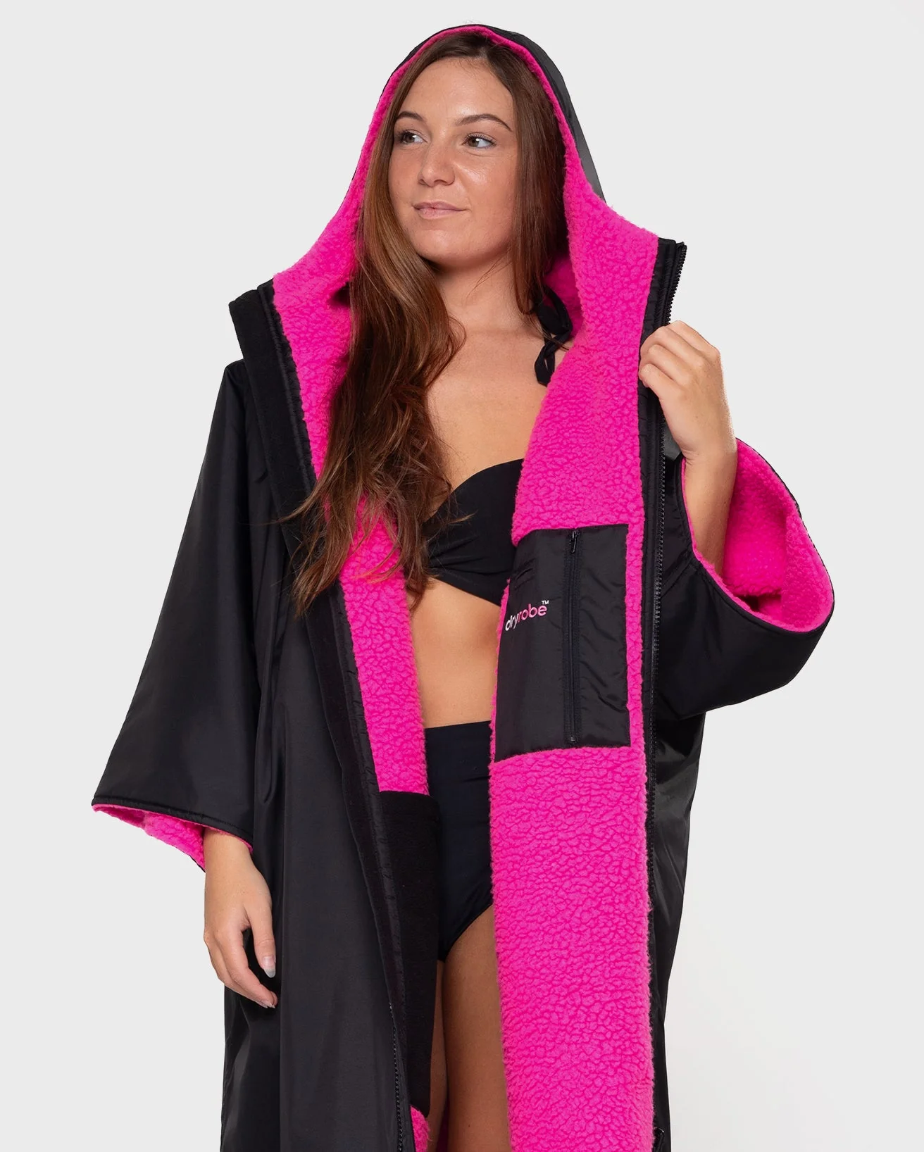 Black Pink Easy-Fit Advance Changing Robe - Image 3