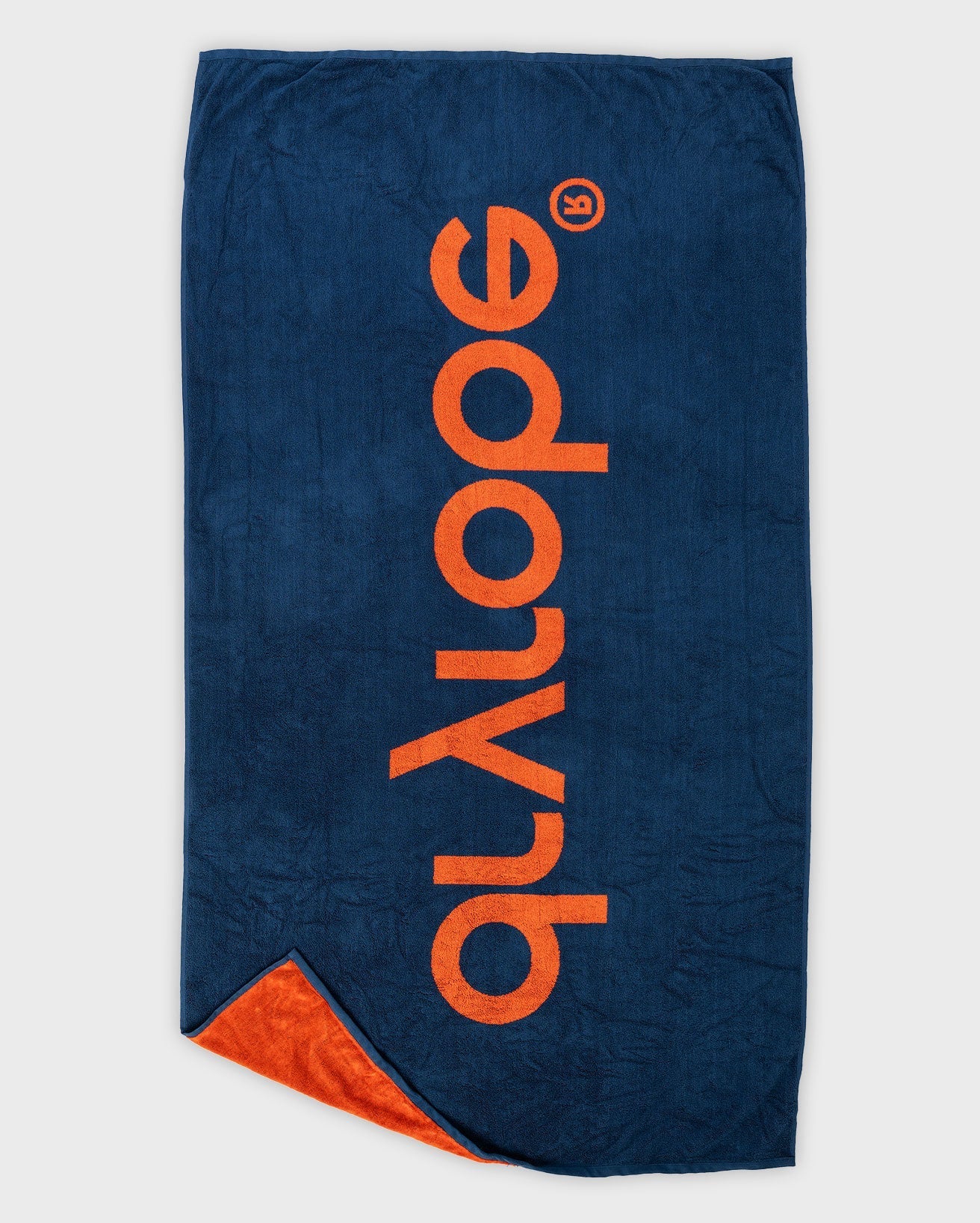 Orange Deep Sea Blue Beach Towel - Image 4