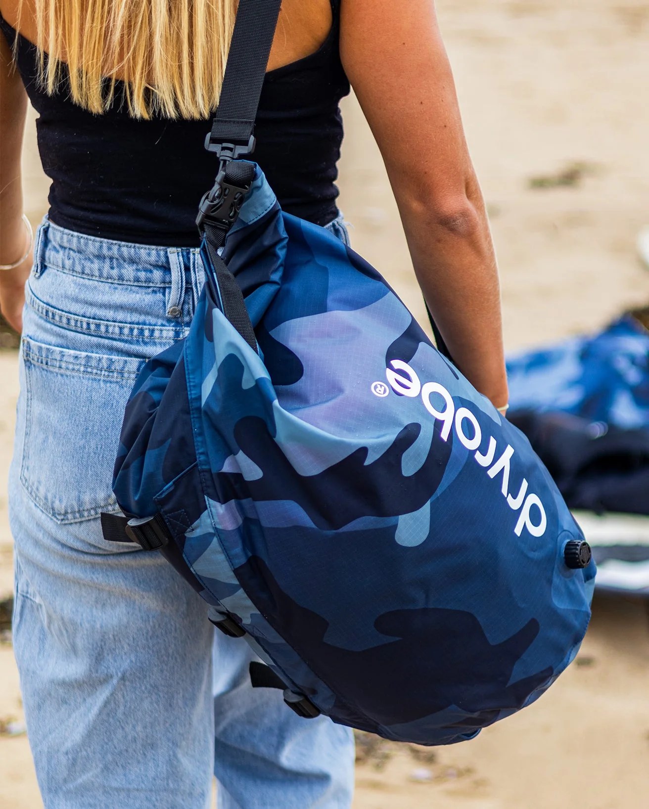 Blue Camo Compression Travel Bag - Image 6