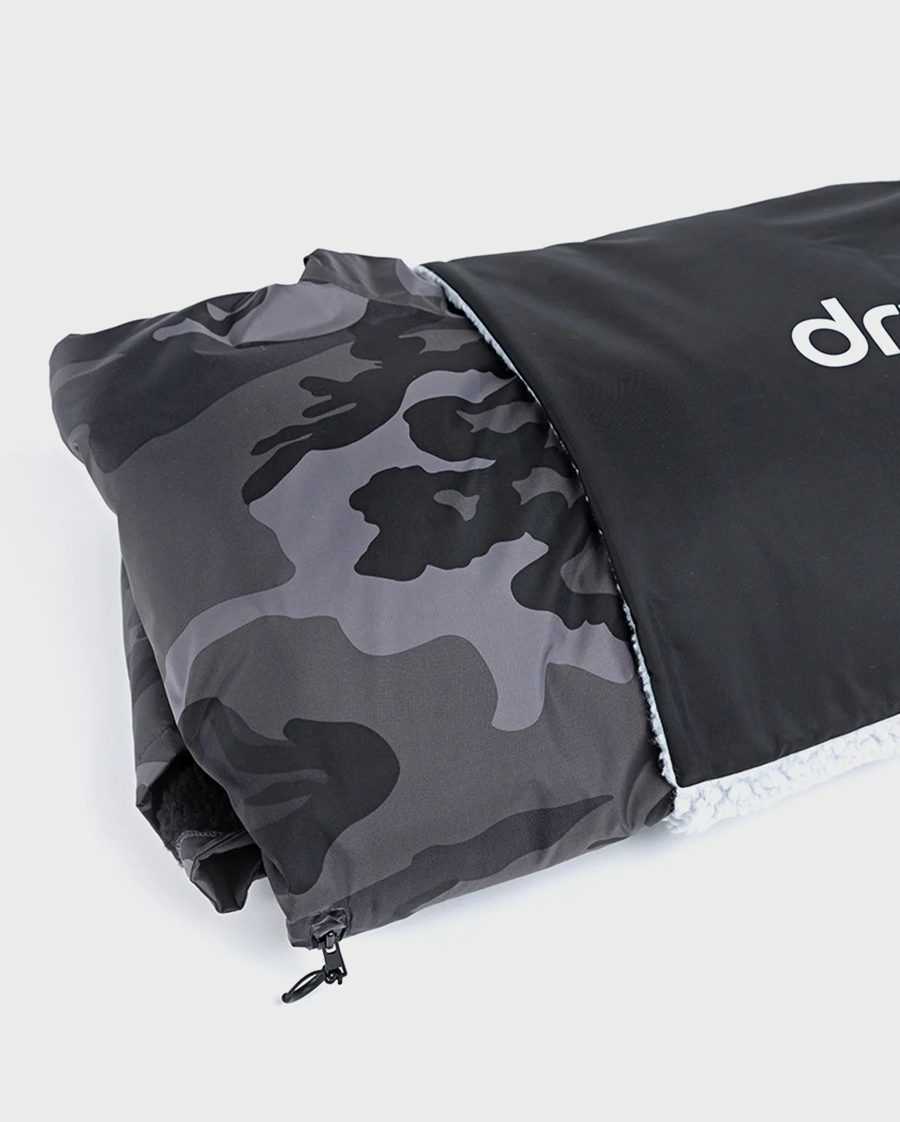 Black Grey Packable Travel Cushion Cover - Image 3