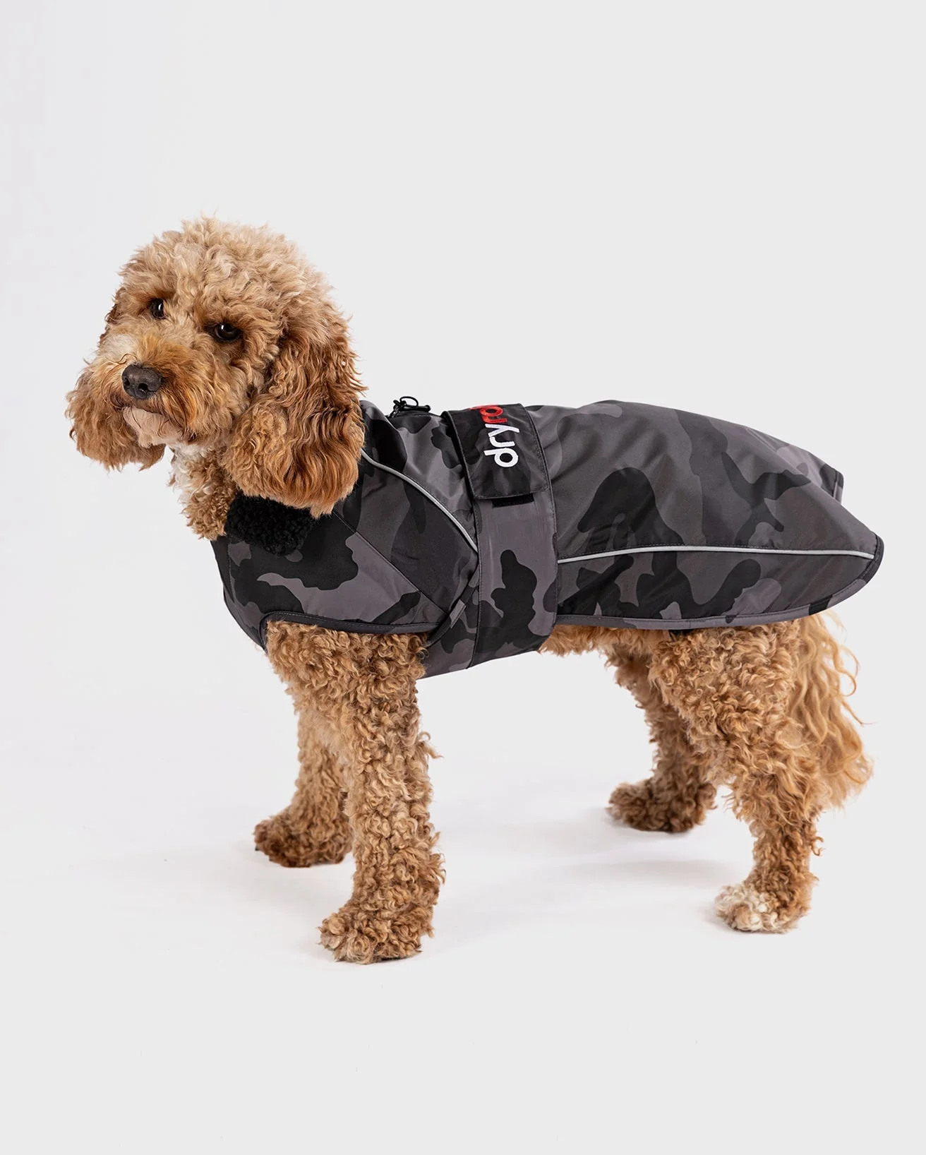 Black Camo Dog Coat - Image 12