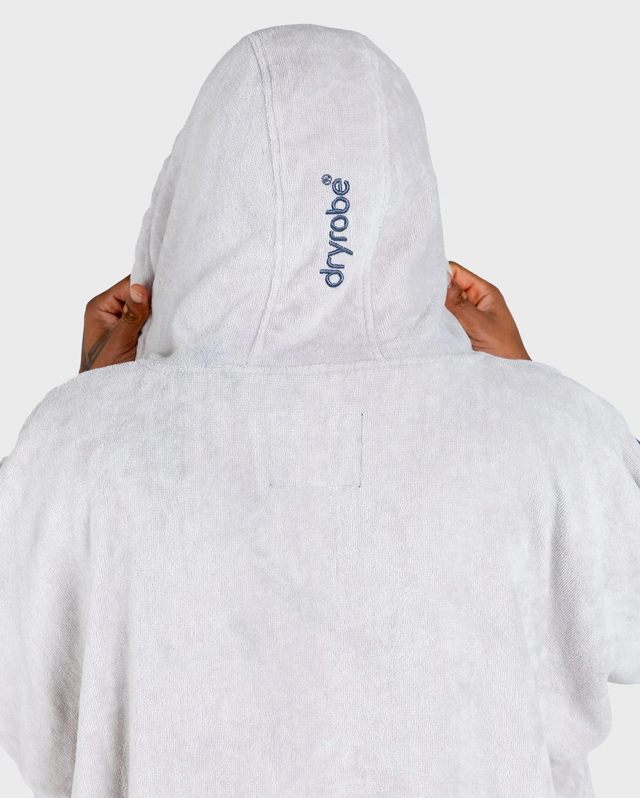 Light Grey Full-Zip Organic Towel Changing Robe - Image 13