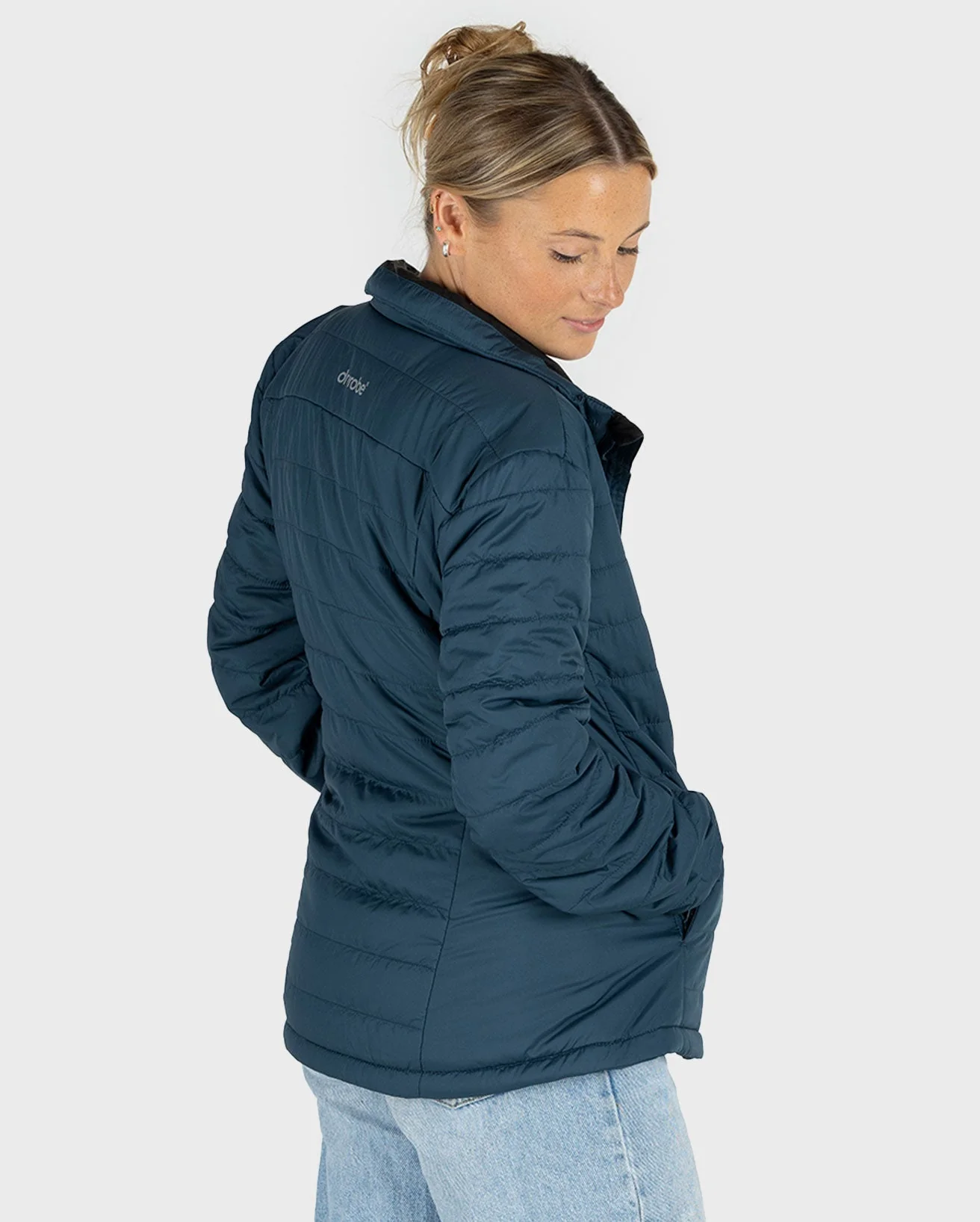 Deep Sea Blue Women's Light Weight Jacket - Image 3