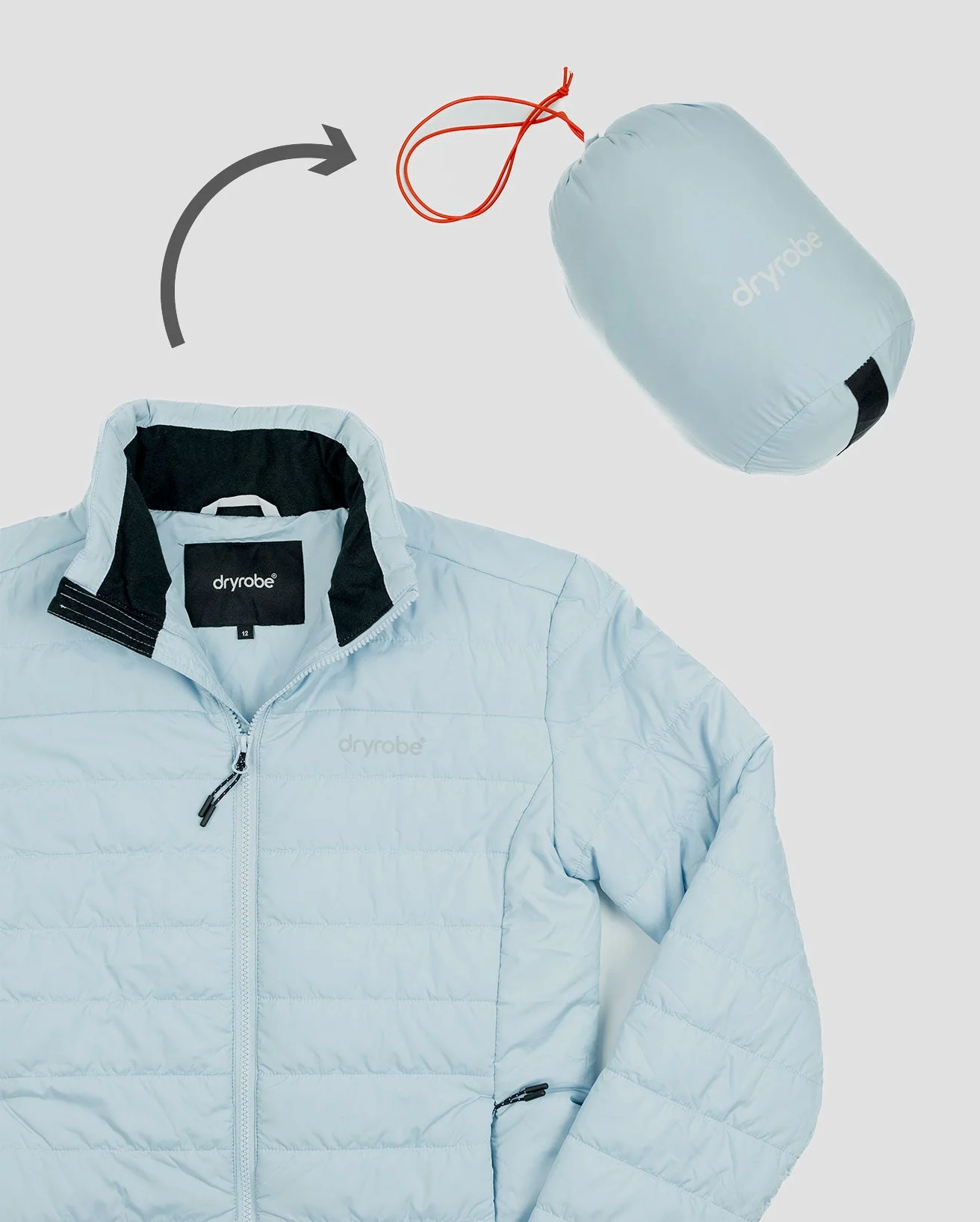Ice Blue Women's Light Weight Jacket - Image 7