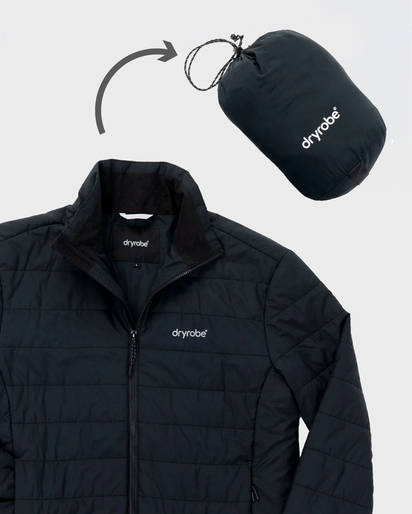Black Men's Light Weight Jacket - Image 9