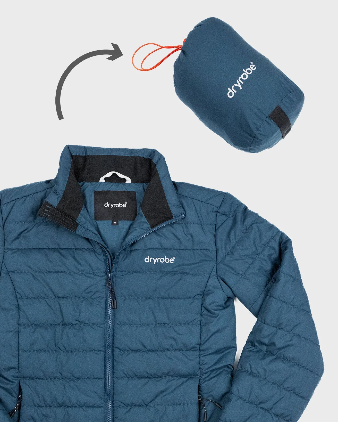 Deep Sea Blue Men's Light Weight Jacket - Image 7