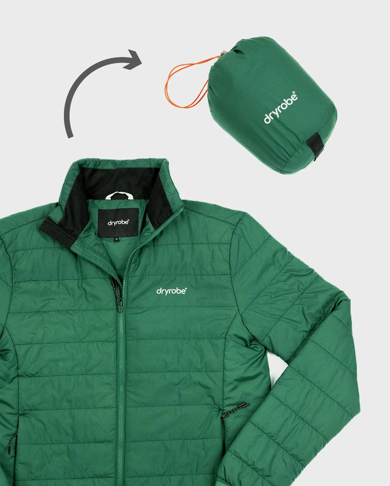 Hunter Green Men's Light Weight Jacket - Image 9