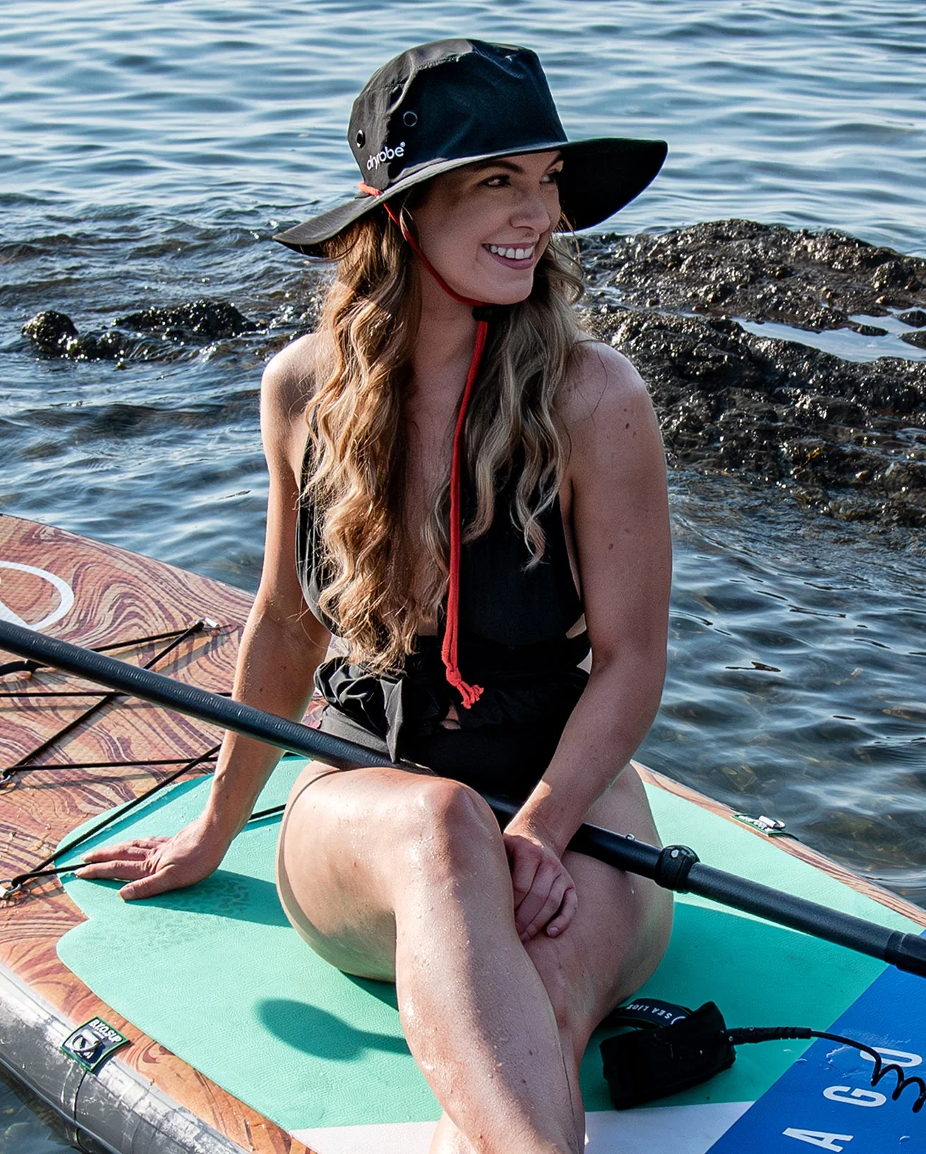 Black Quick Dry Brimmed Hat - Image 6
