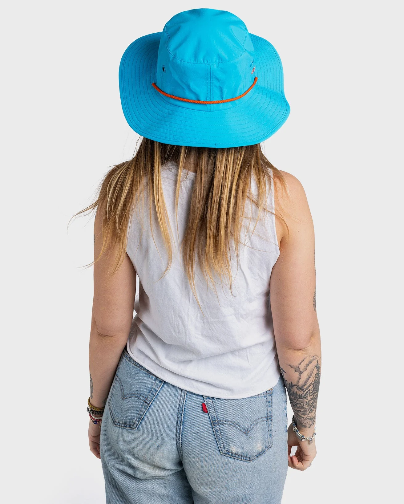 Blue Quick Dry Brimmed Hat - Image 9