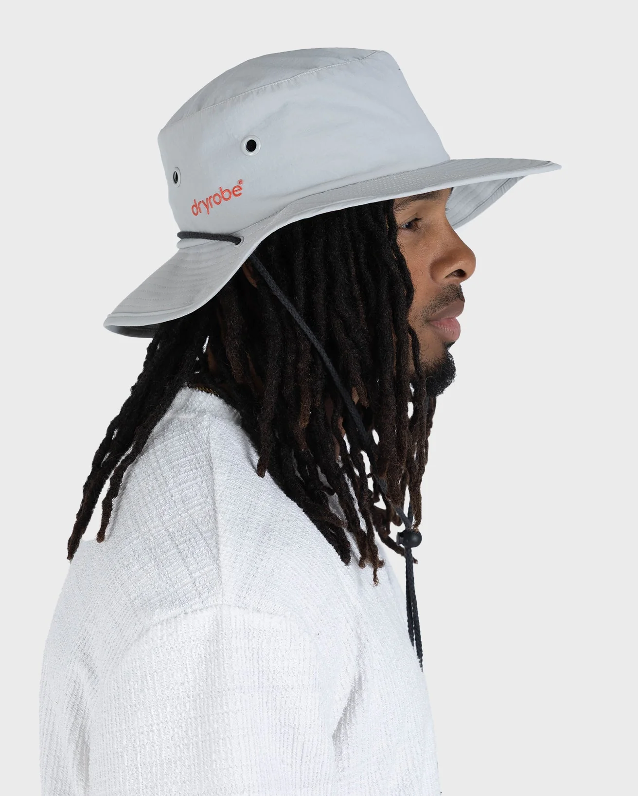Light Grey Quick Dry Brimmed Hat - Image 3