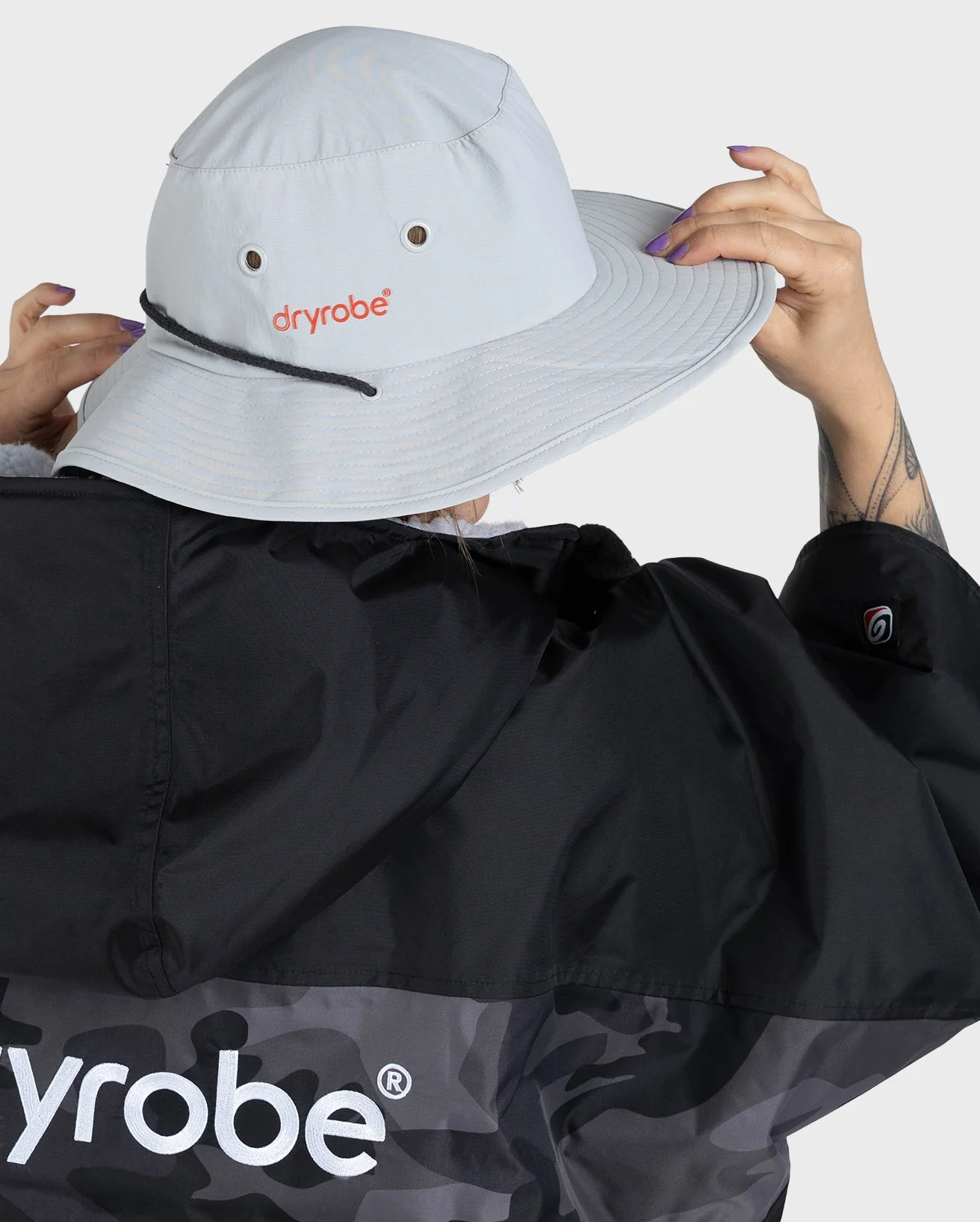 Light Grey Quick Dry Brimmed Hat - Image 4