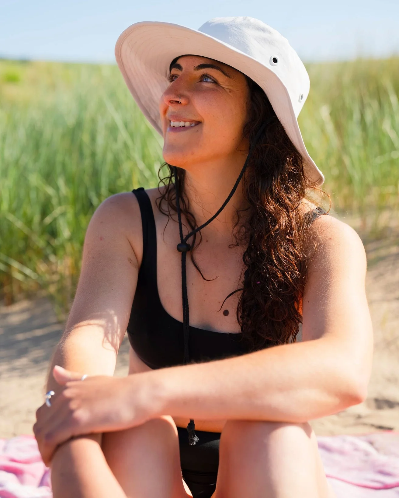 Light Grey Quick Dry Brimmed Hat - Image 6