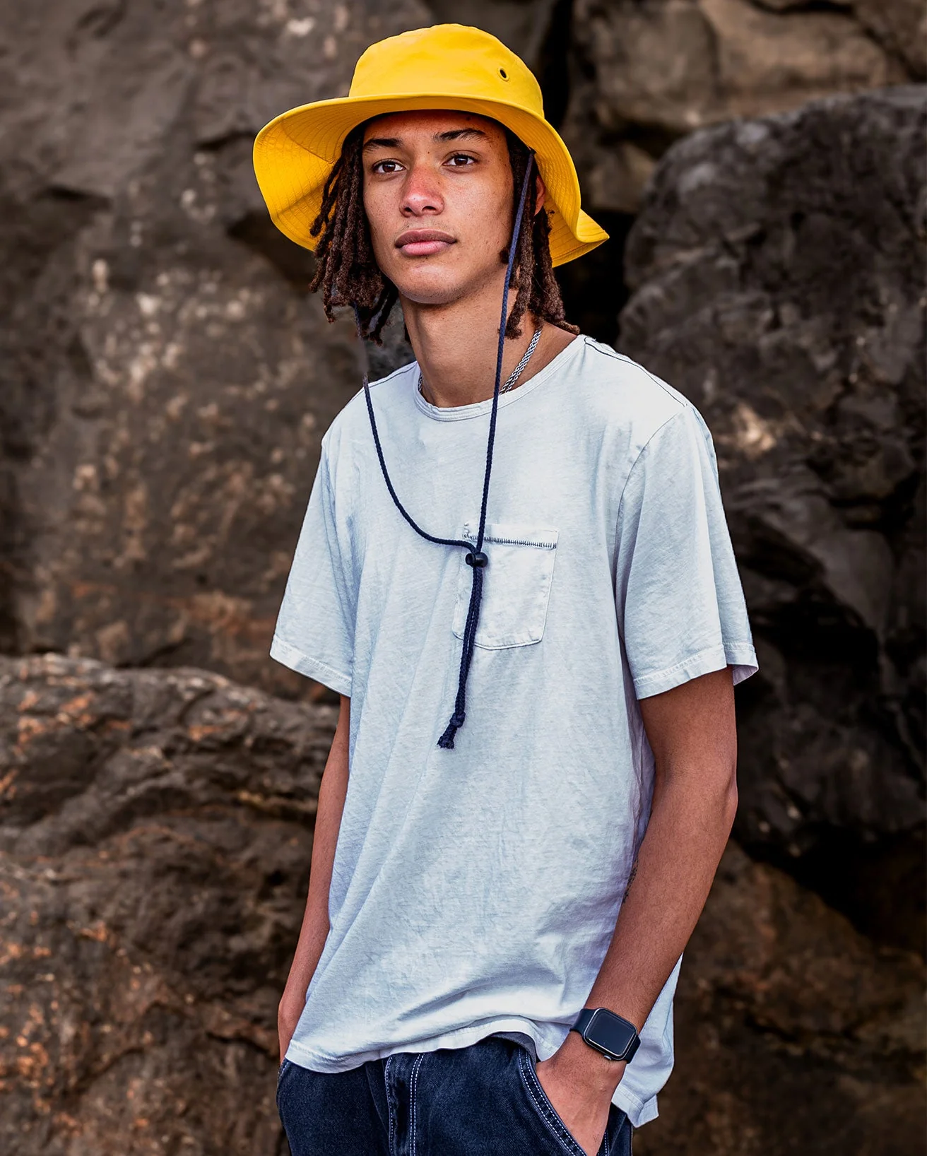 Yellow Quick Dry Brimmed Hat - Image 11