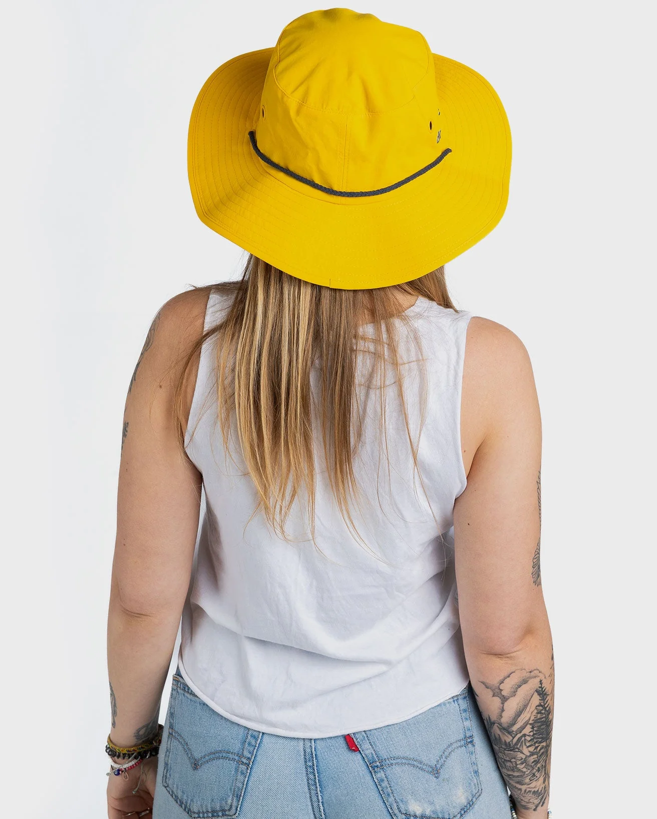 Yellow Quick Dry Brimmed Hat - Image 3