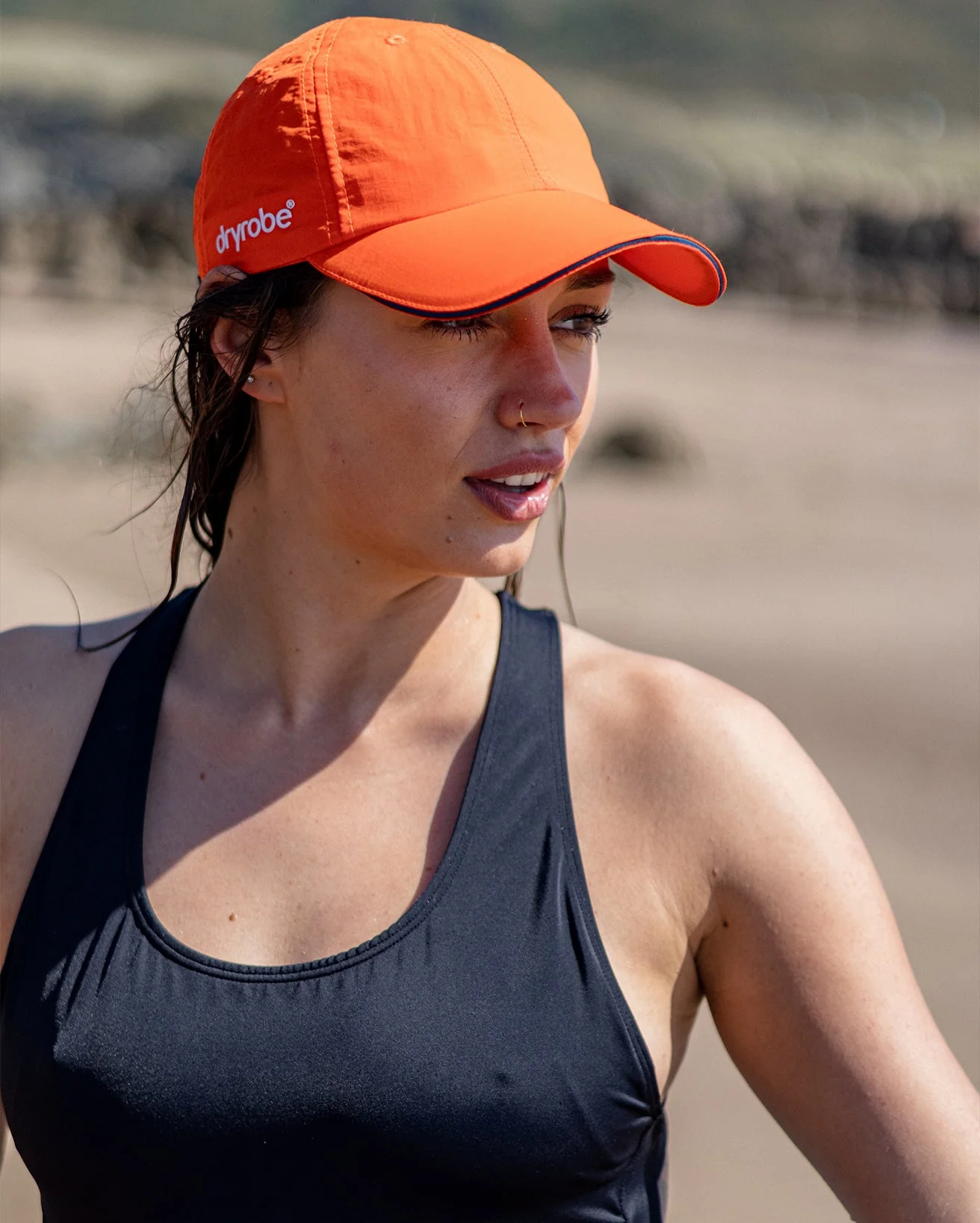 Orange Quick Dry Cap - Image 11