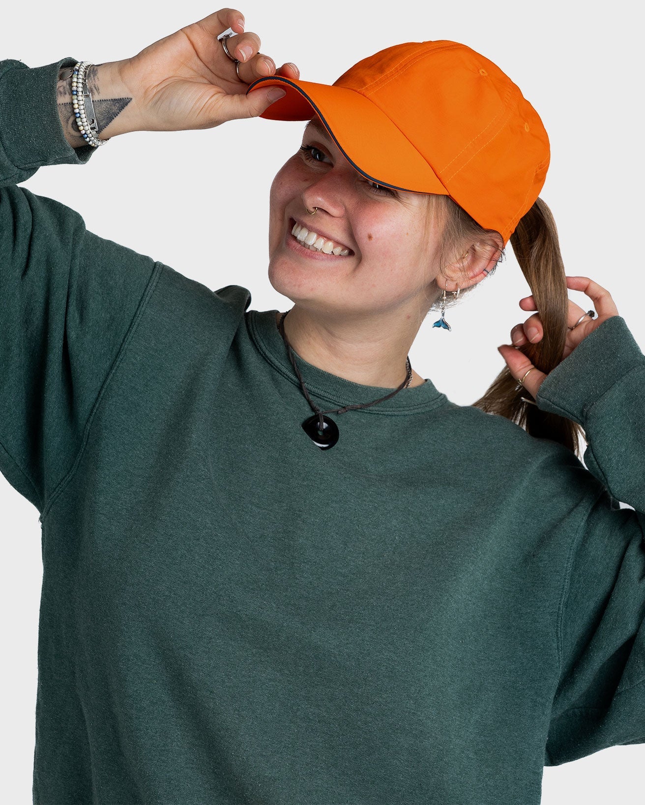 Orange Quick Dry Cap - Image 3