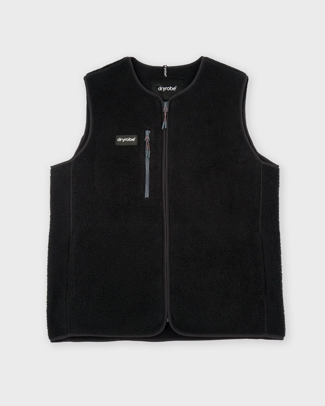 Black Thermal Unisex Fleece Gilet - Image 3