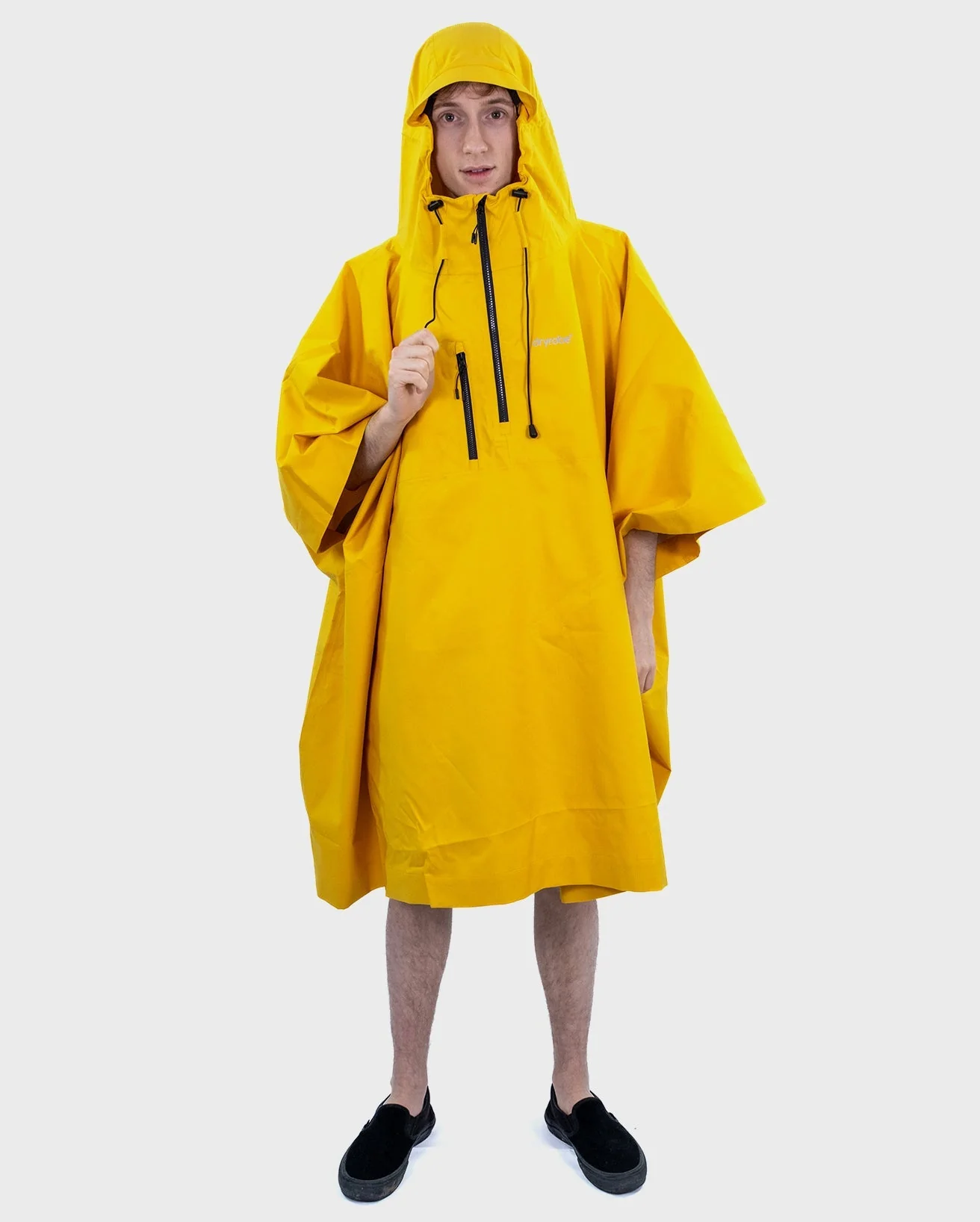 Yellow One Size Rainproof Poncho - Image 20