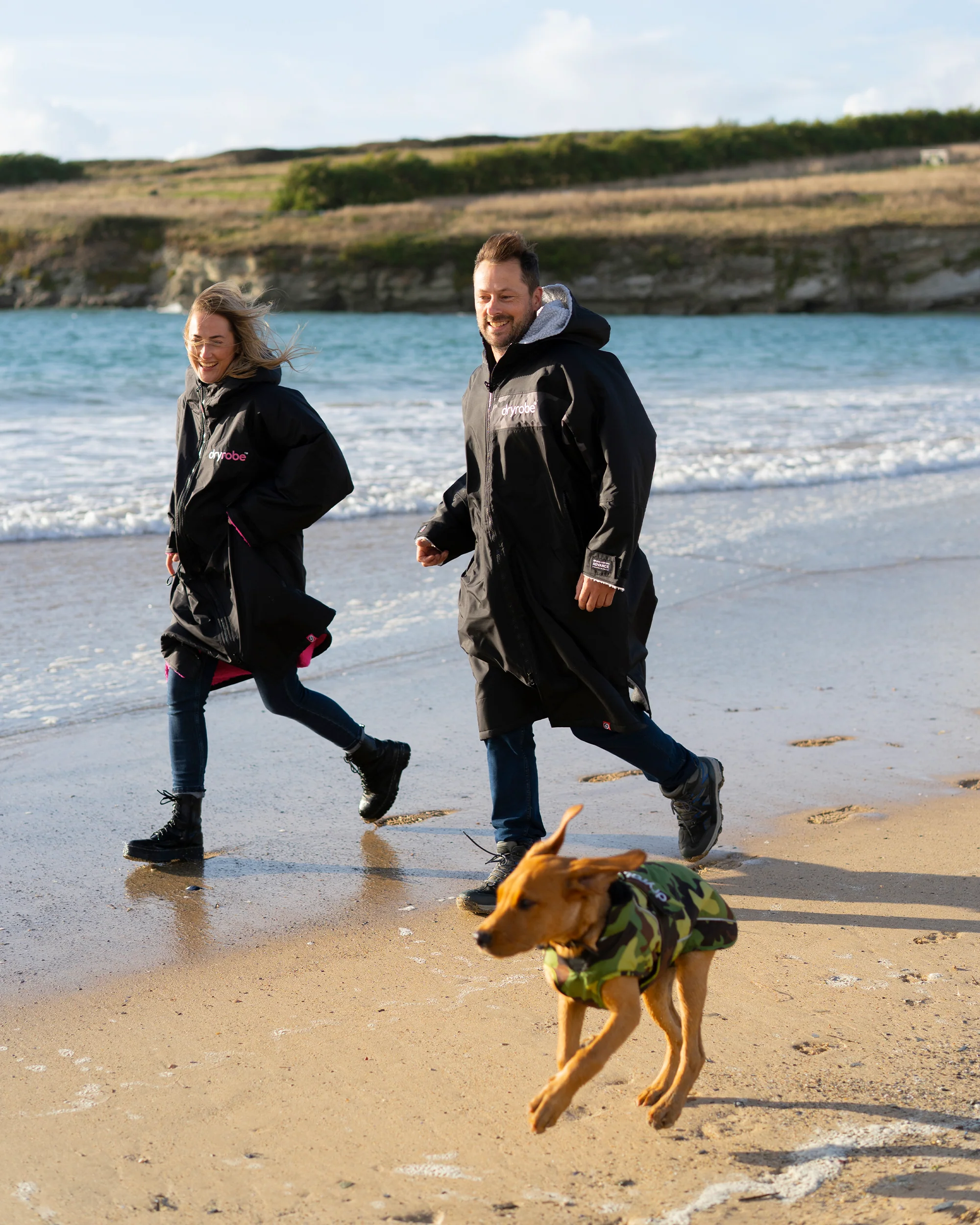 Green Camouflage Black Dog Coat - Image 6