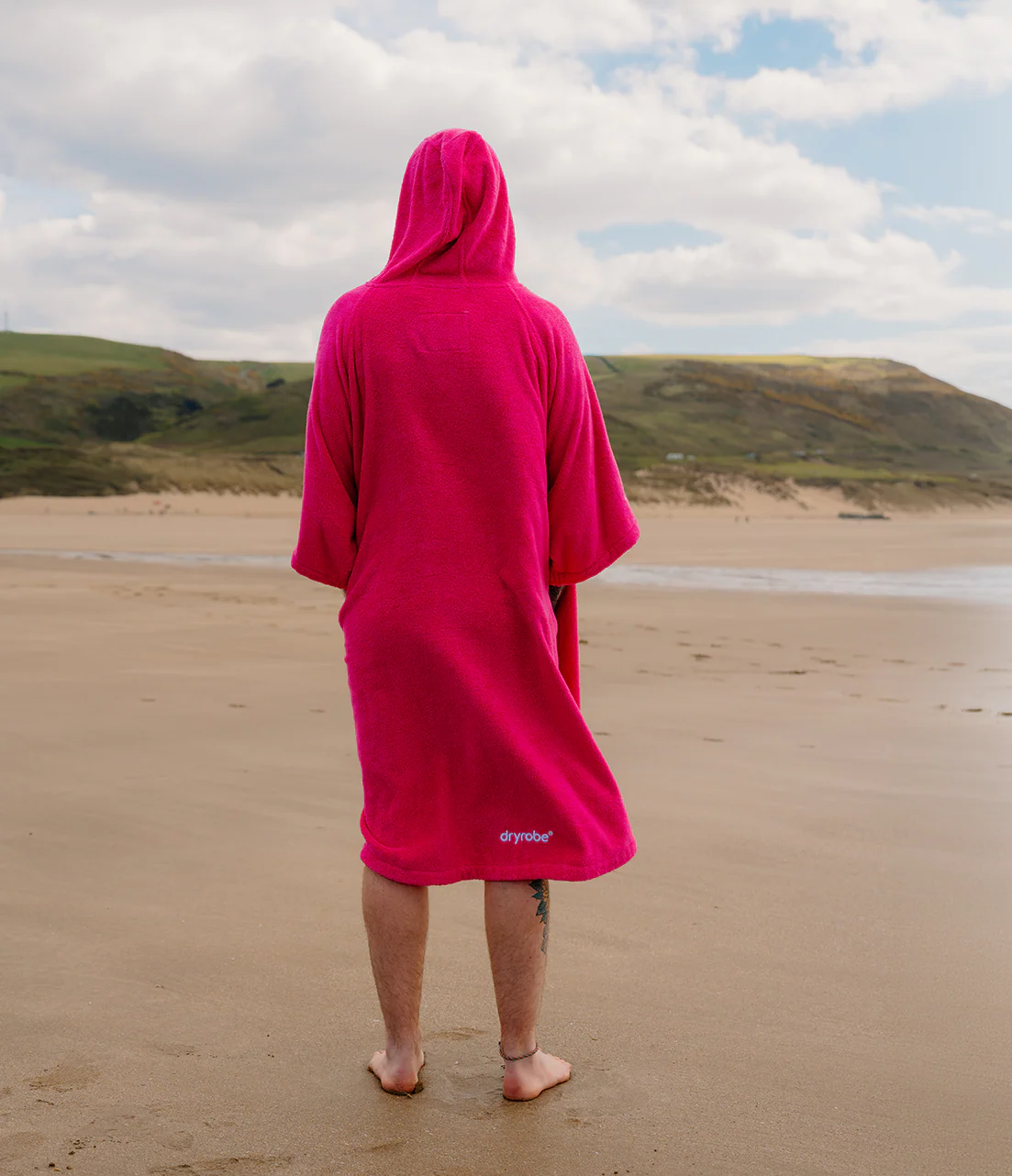 Hot Pink Organic Towel Changing Robe - Image 11