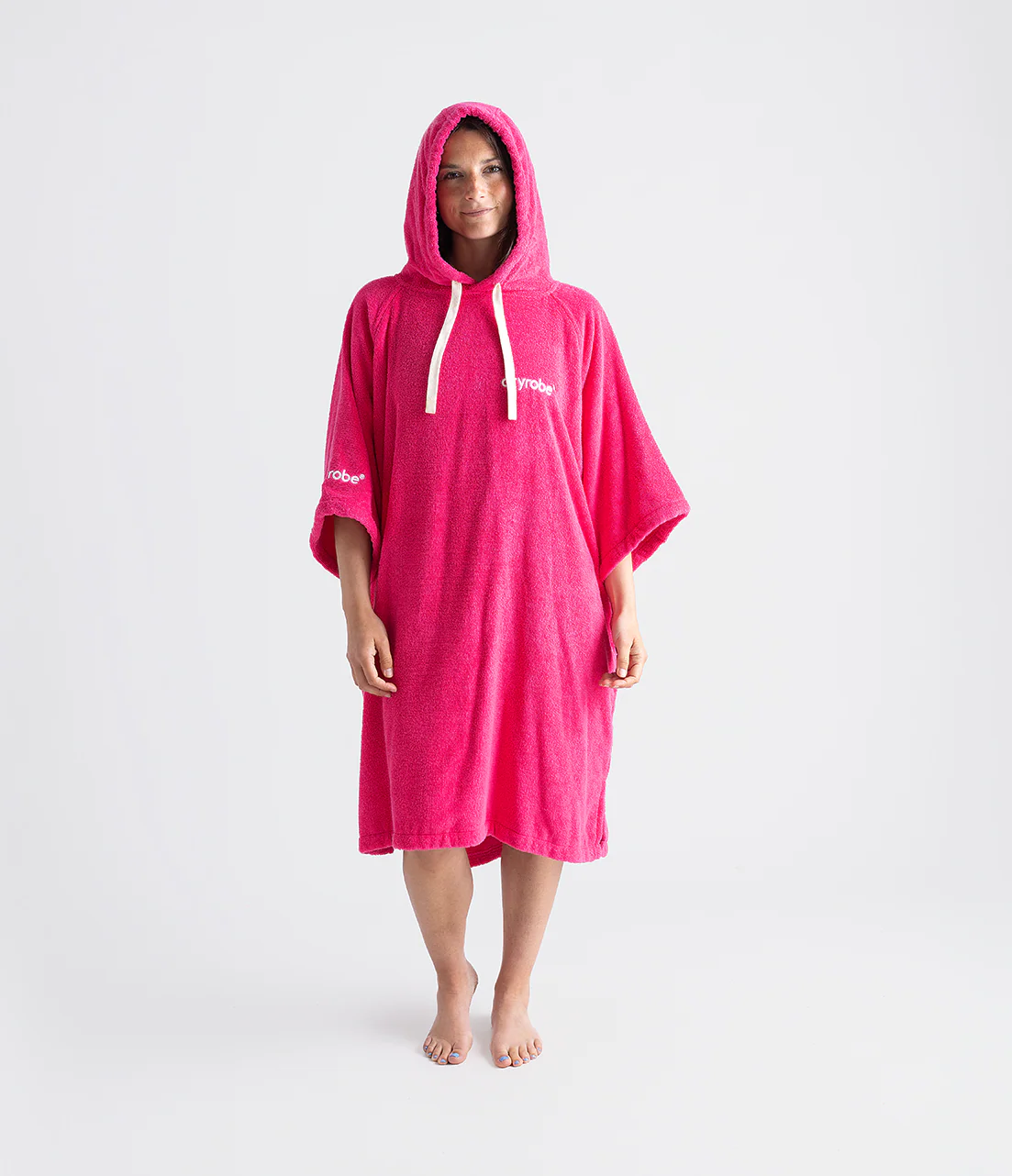 Hot Pink Organic Towel Changing Robe - Image 3