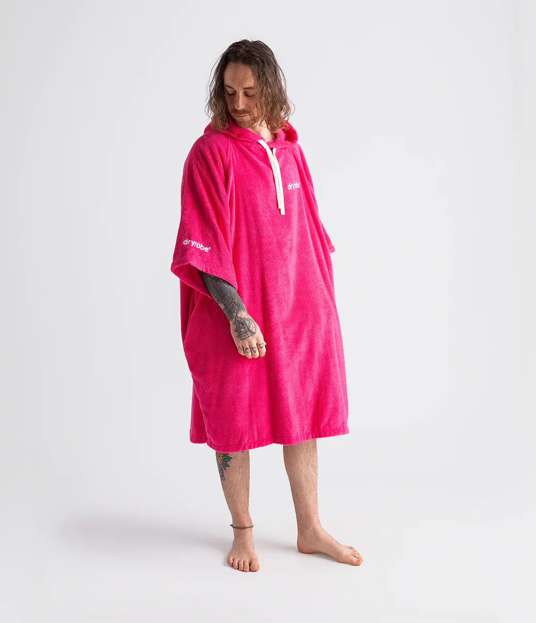 Hot Pink Organic Towel Changing Robe - Image 6