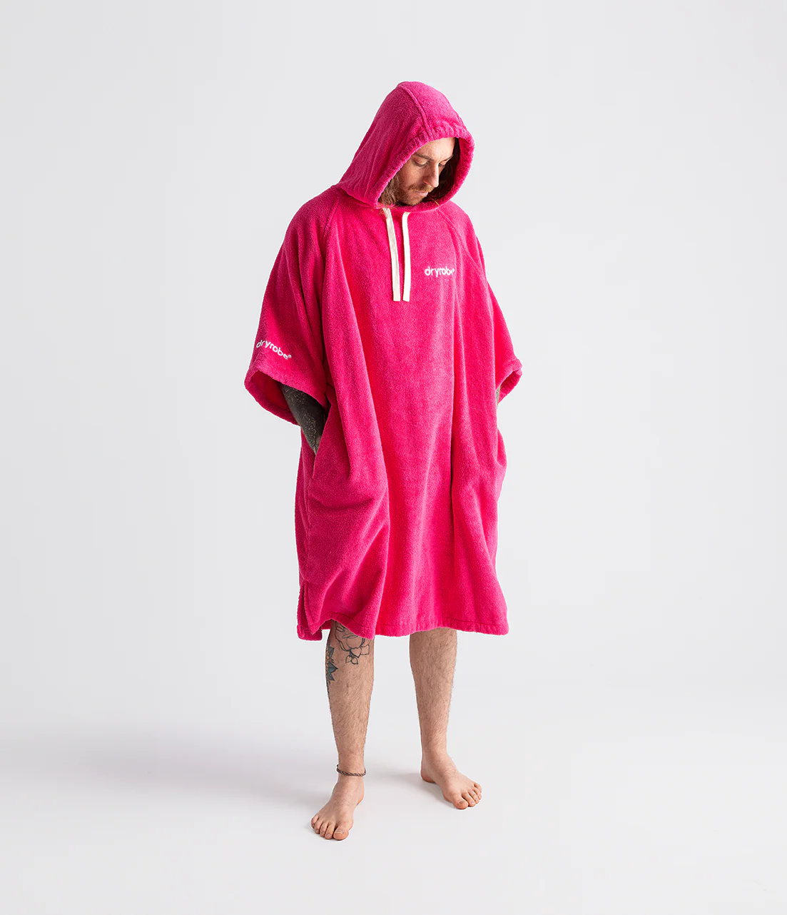 Hot Pink Organic Towel Changing Robe - Image 8