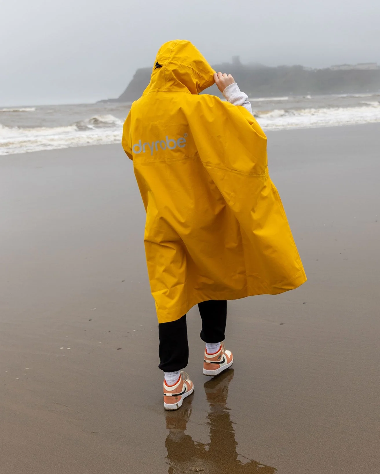 Yellow Rainproof Kids Poncho - Image 4