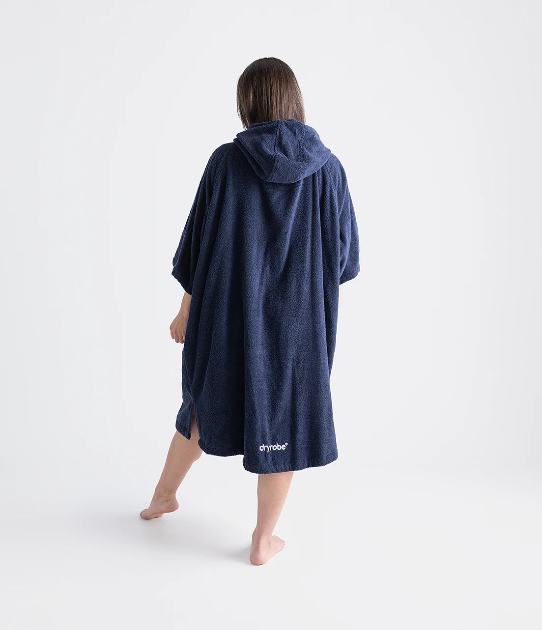 Navy Organic Towel Changing Robe - Image 4