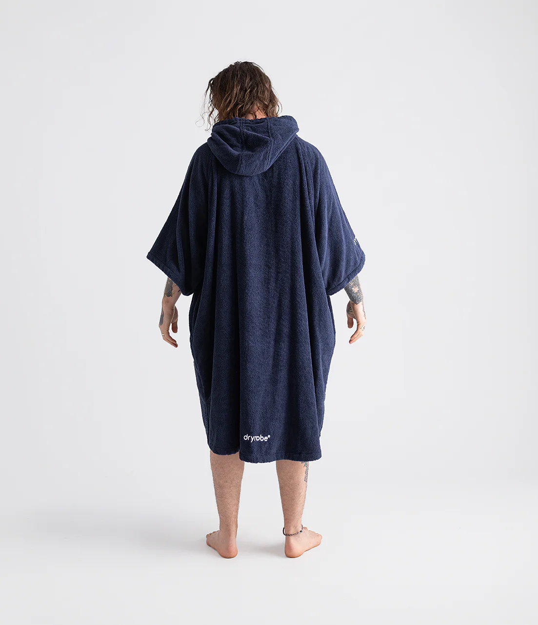 Navy Organic Towel Changing Robe - Image 6