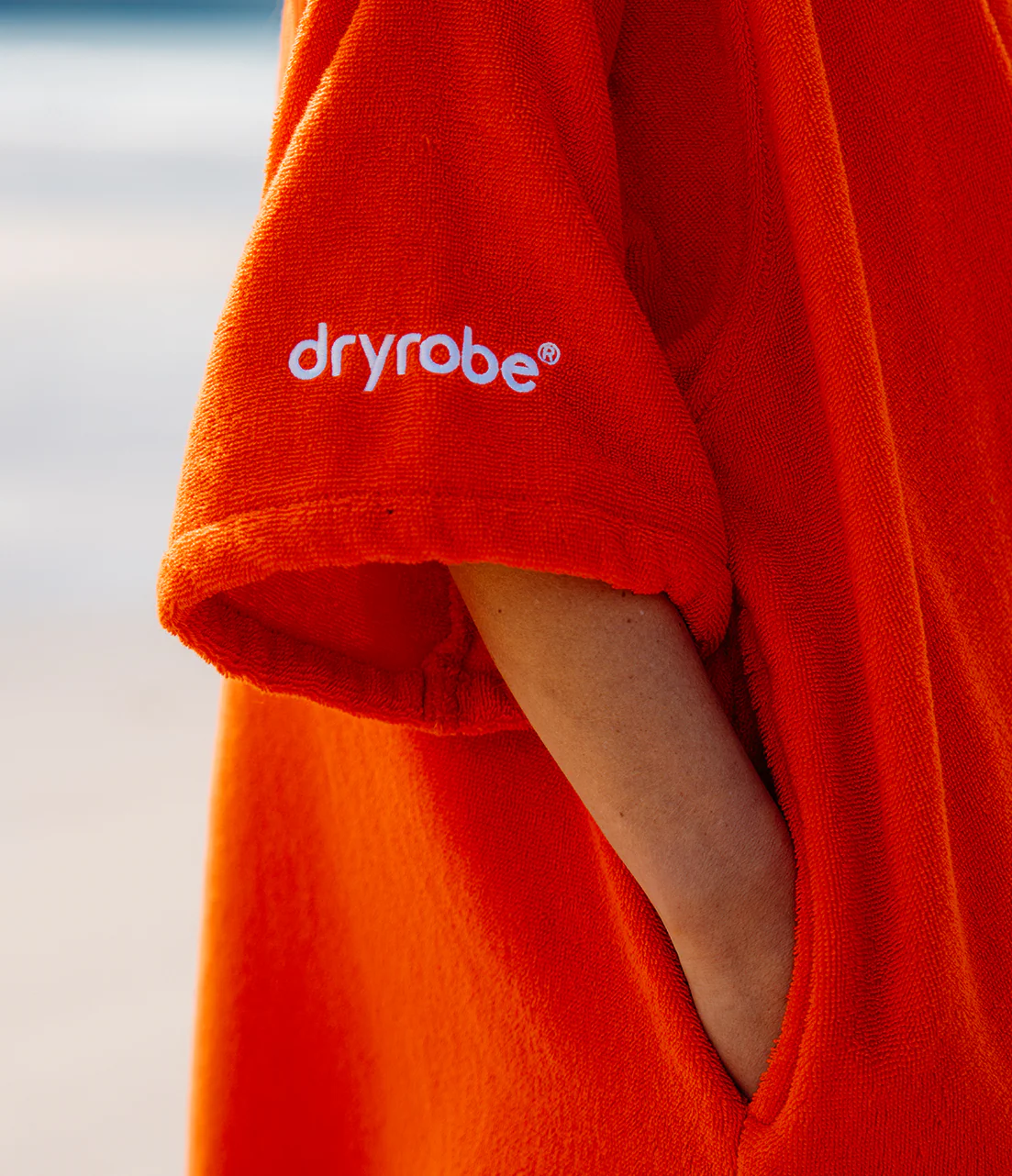 Orange Organic Towel Changing Robe - Image 13